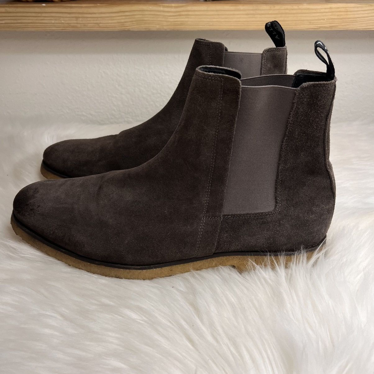 Allsaints ALLSAINTS Mens Chelsea Suede Boots Size US 13 / EU 46 - 1 Thumbnail