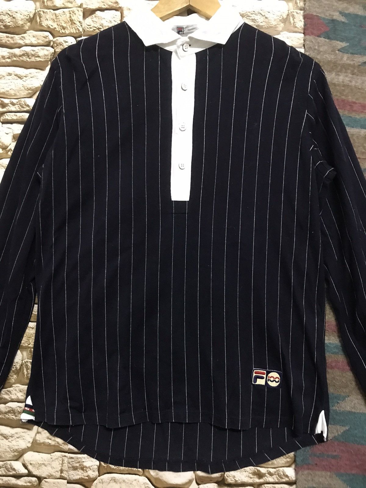 Fila × Vintage Vintage Fila 100 Stripe made Japan Size US M / EU 48-50 / 2 - 3 Thumbnail