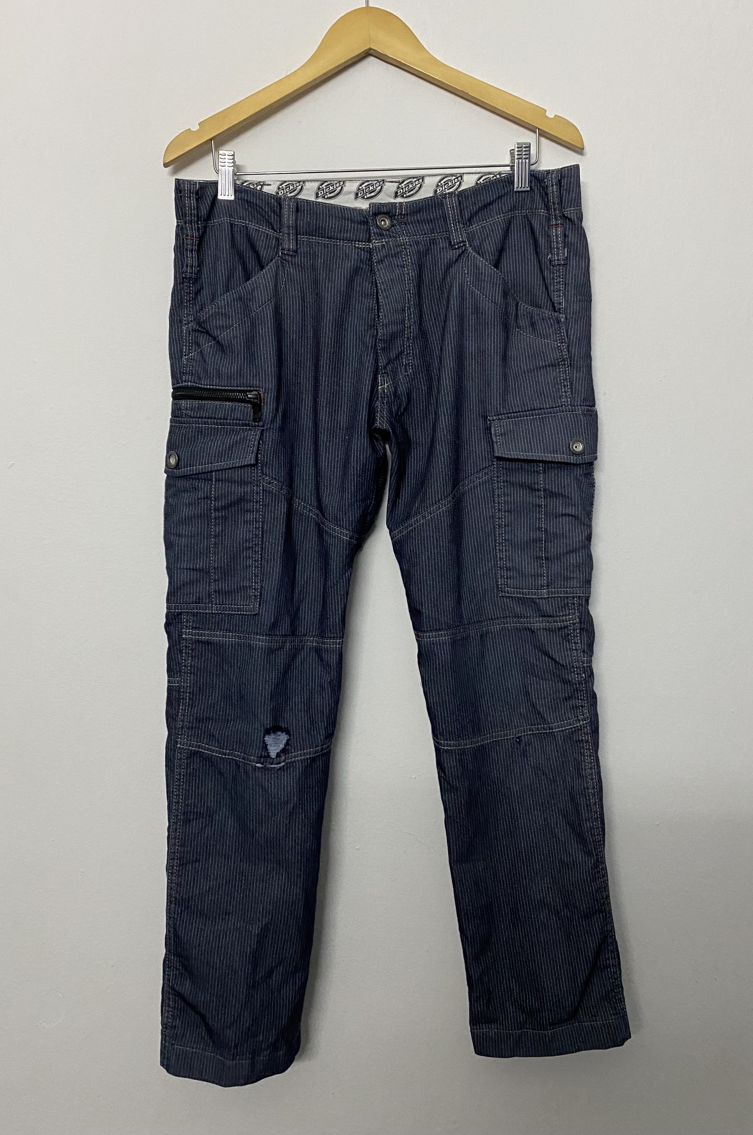 Dickies Vtg Dickies Hikori Stripe Trouser Pants Size US 34 / EU 50 - 1 Thumbnail
