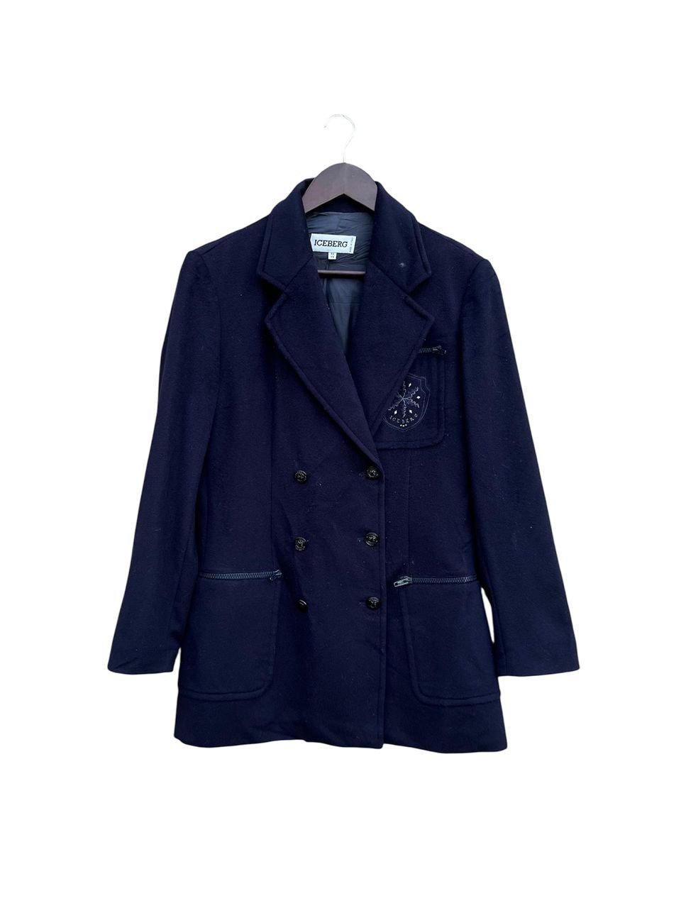 Iceberg Iceberg Wool Coats Double Collar Size S / US 4 / IT 40 - 1 Thumbnail