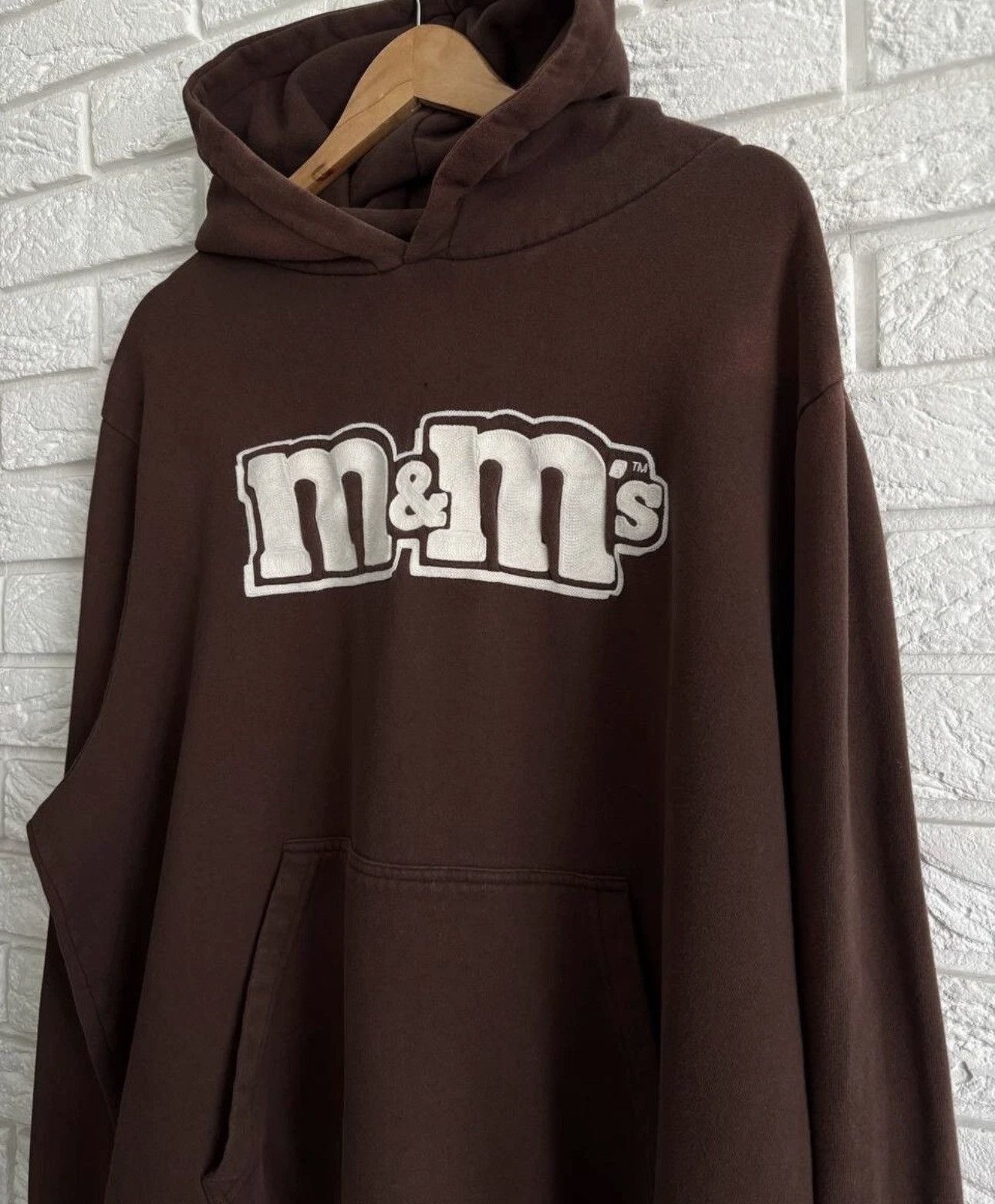 Vintage M&M’s mens vintage hoodie brown size XL rare Y2K style Size US XL / EU 56 / 4 - 6 Thumbnail