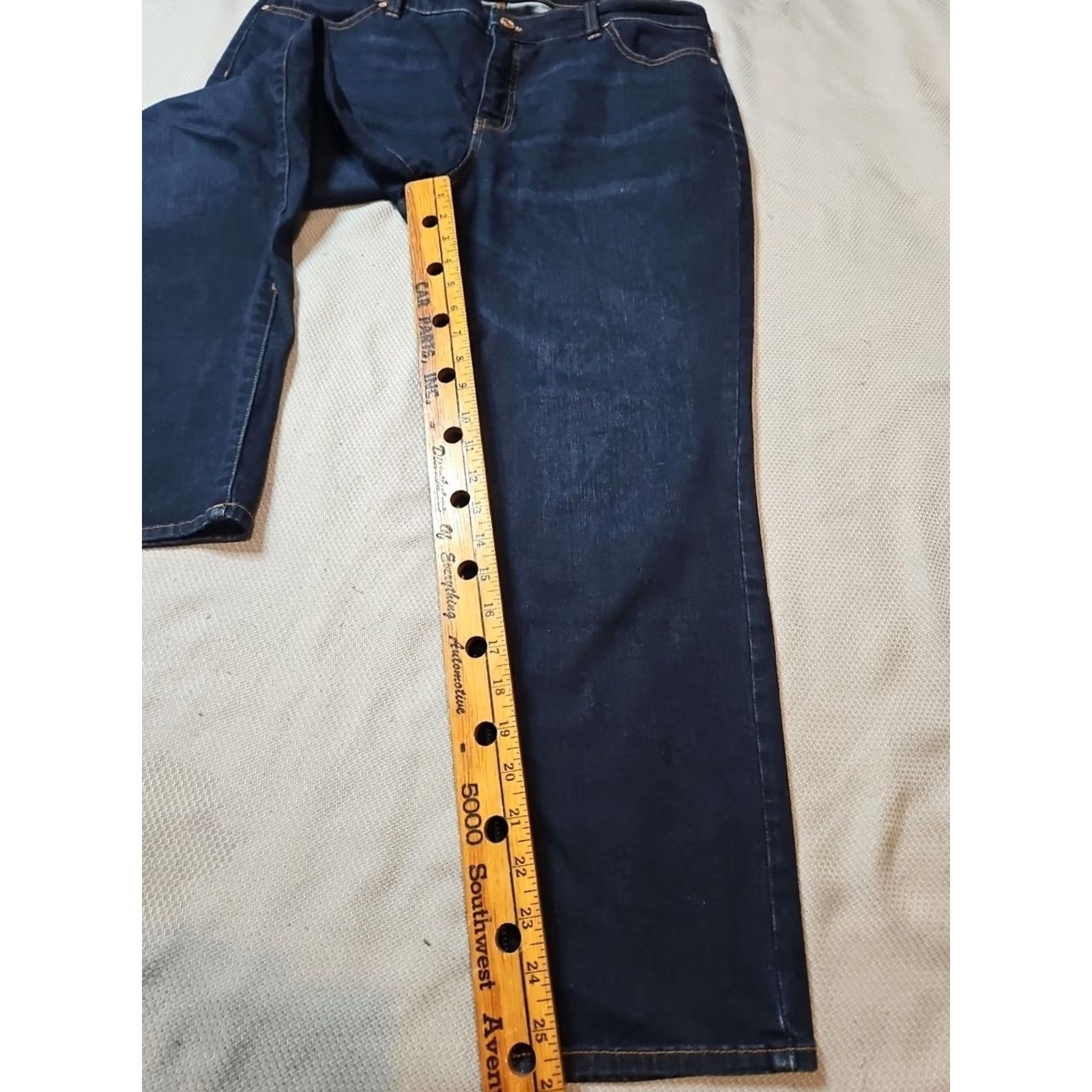 Talbots Talbots Jeans Womens Size 14 Blue Slim Ankle Stretch Denim Casual Mom Pants Size 36" / US 14 / IT 50 - 6 Thumbnail