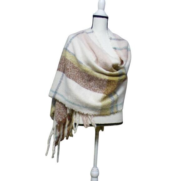 Other CEJON Women’s Plaid Pattern Oversized Blanket Scarf/ Wrap, 2 Size ONE SIZE - 10 Thumbnail