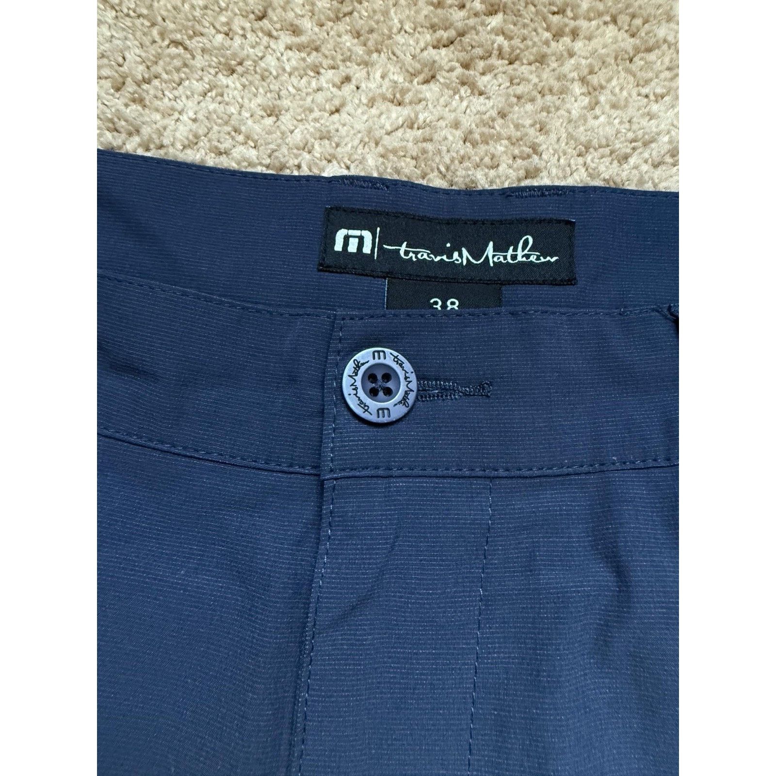 TravisMathew Travis Mathew Golf Shorts Woven Navy Stretch Men’s Sz 38 Size US 38 / EU 54 - 4 Thumbnail