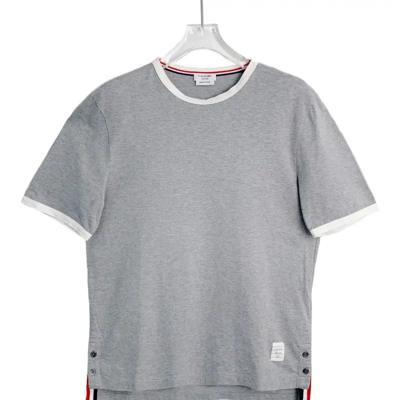 Thom Browne Thom Browne Gray Cotton Women's T-Shirt 0089 Size S / US 4 / IT 40 - 1 Thumbnail