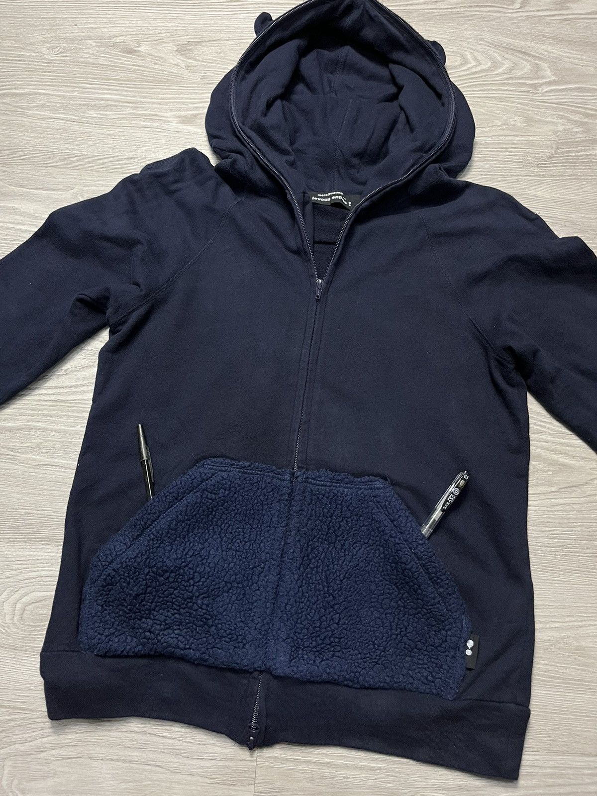 Issey Miyake Mercibeaucoup Jevous Enprie Full Zipp Ears Hoodie Size M / US 6-8 / IT 42-44 - 4 Thumbnail