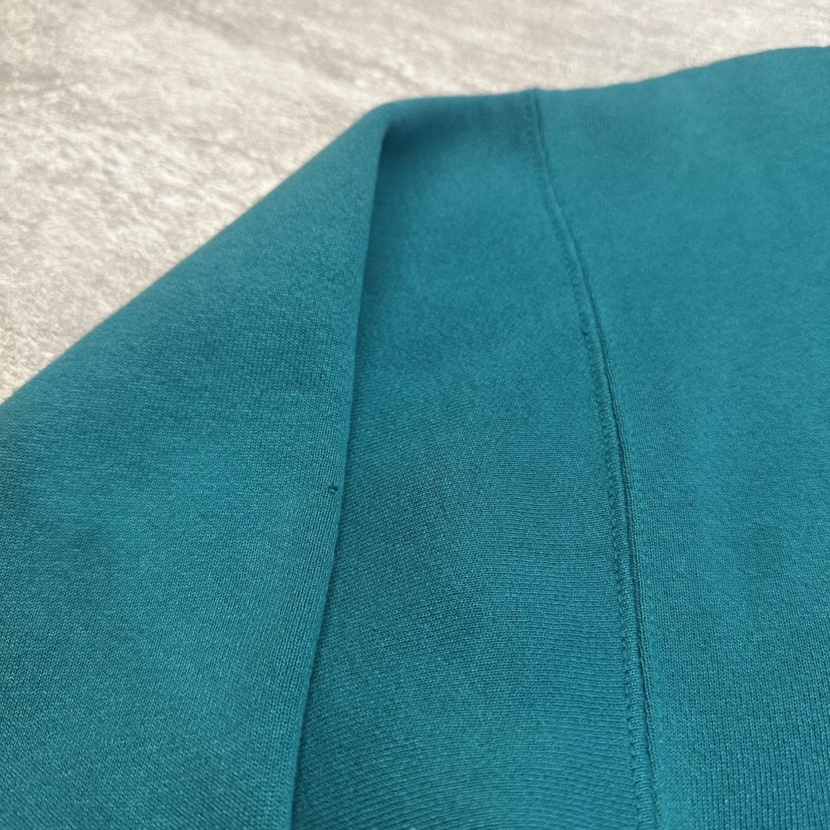 Tultex × Vintage Vintage Tultex Made in USA Crewneck Sweatshirt Blank Teal Size US L / EU 52-54 / 3 - 4 Thumbnail