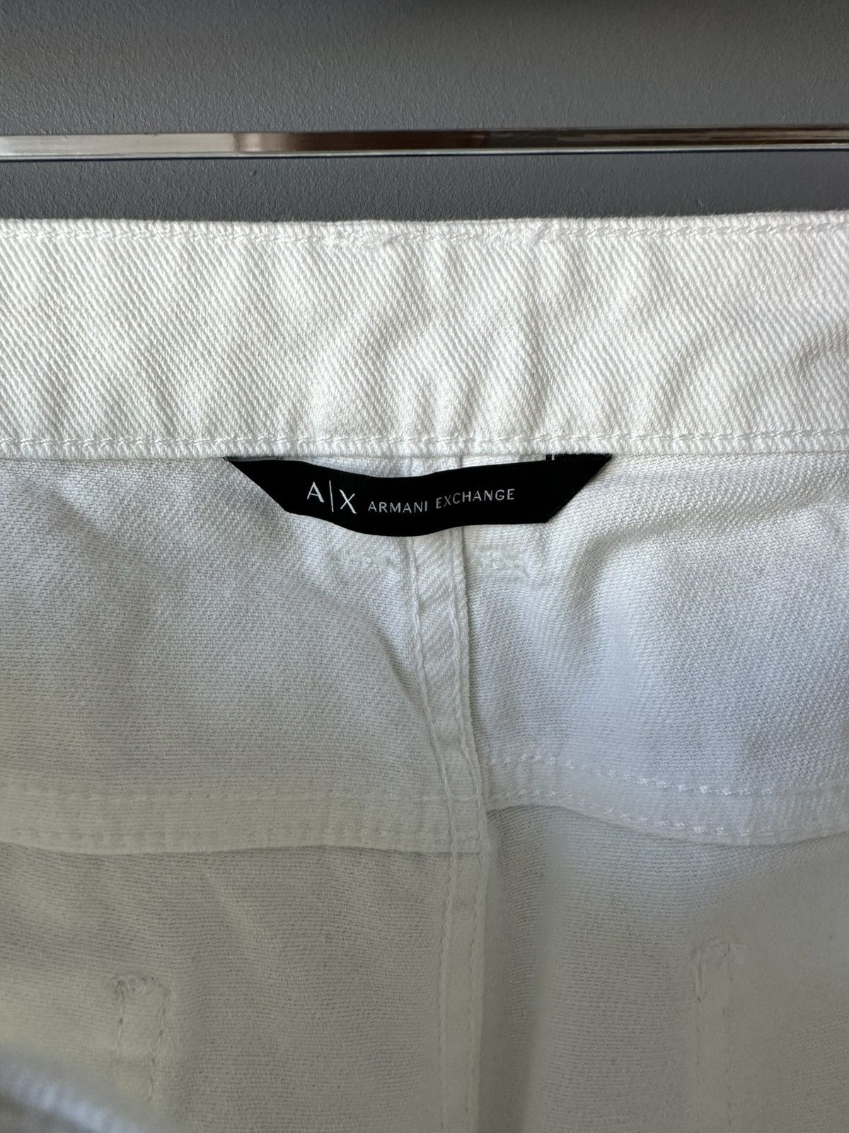 Armani Exchange Armani Exchange Wide denim pants white trousers jeans Size 30" / US 8 / IT 44 - 11 Thumbnail