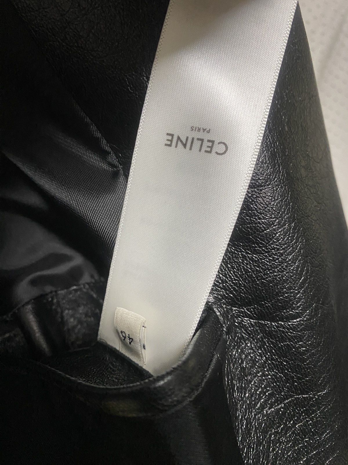 Celine × Hedi Slimane aw23 celine leather leather jacket oversized hedi slimane Size US S / EU 44-46 / 1 - 9 Thumbnail