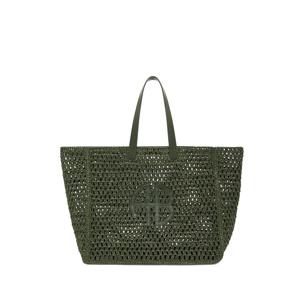 Anine Bing Anine Bing GREEN Tote Bags Size ONE SIZE - 1 Thumbnail
