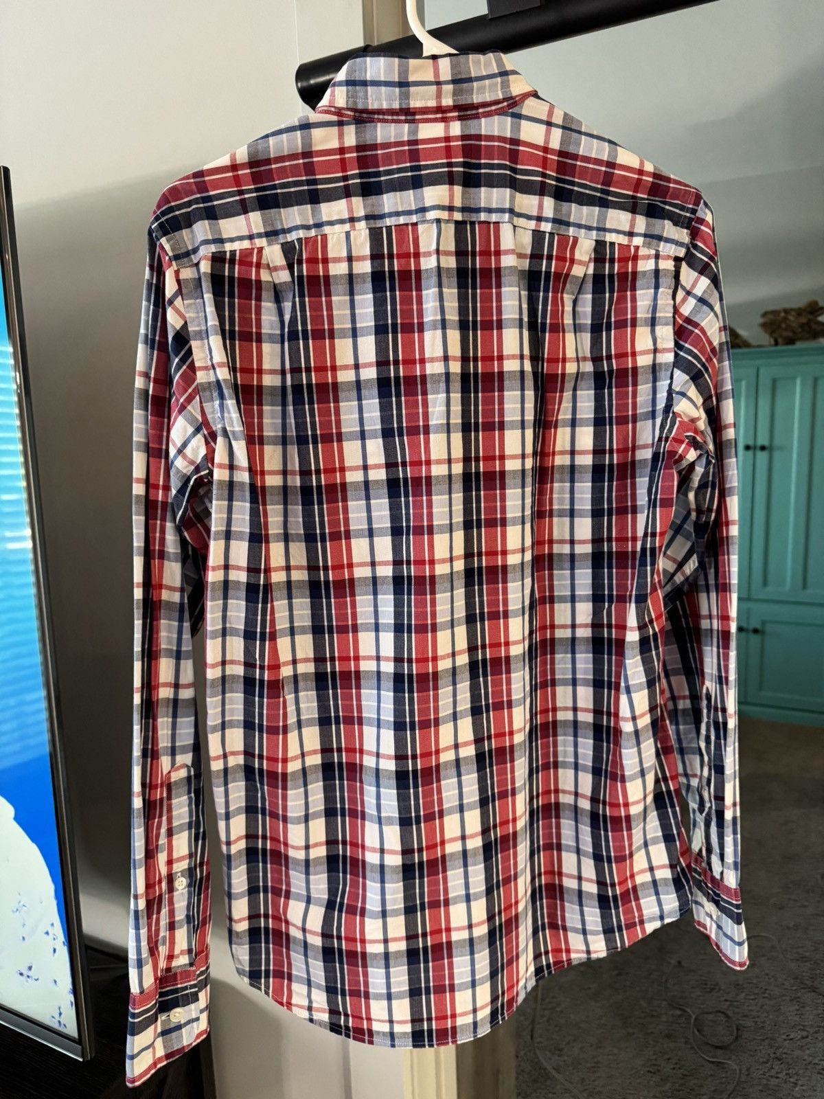 J.Crew J.Crew Slim Plaid Button Down Shirt S Red Navy Size US S / EU 44-46 / 1 - 2 Thumbnail