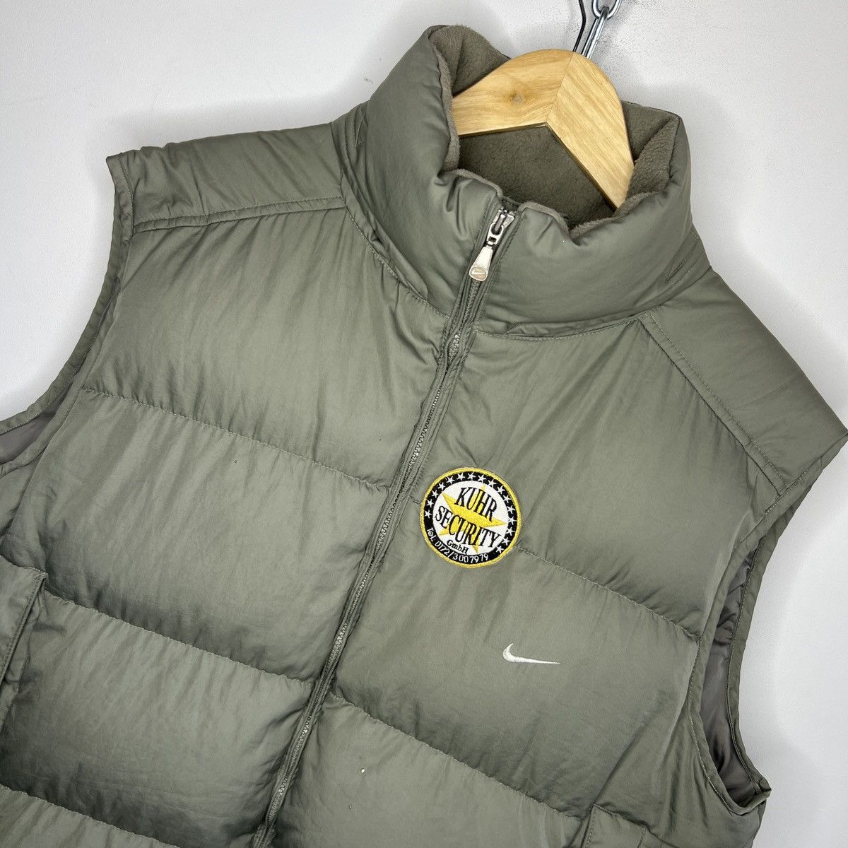 Nike × Vintage NIKE VINTAGE PUFFER VEST Y2K STYLE DRILL Size US L / EU 52-54 / 3 - 4 Thumbnail