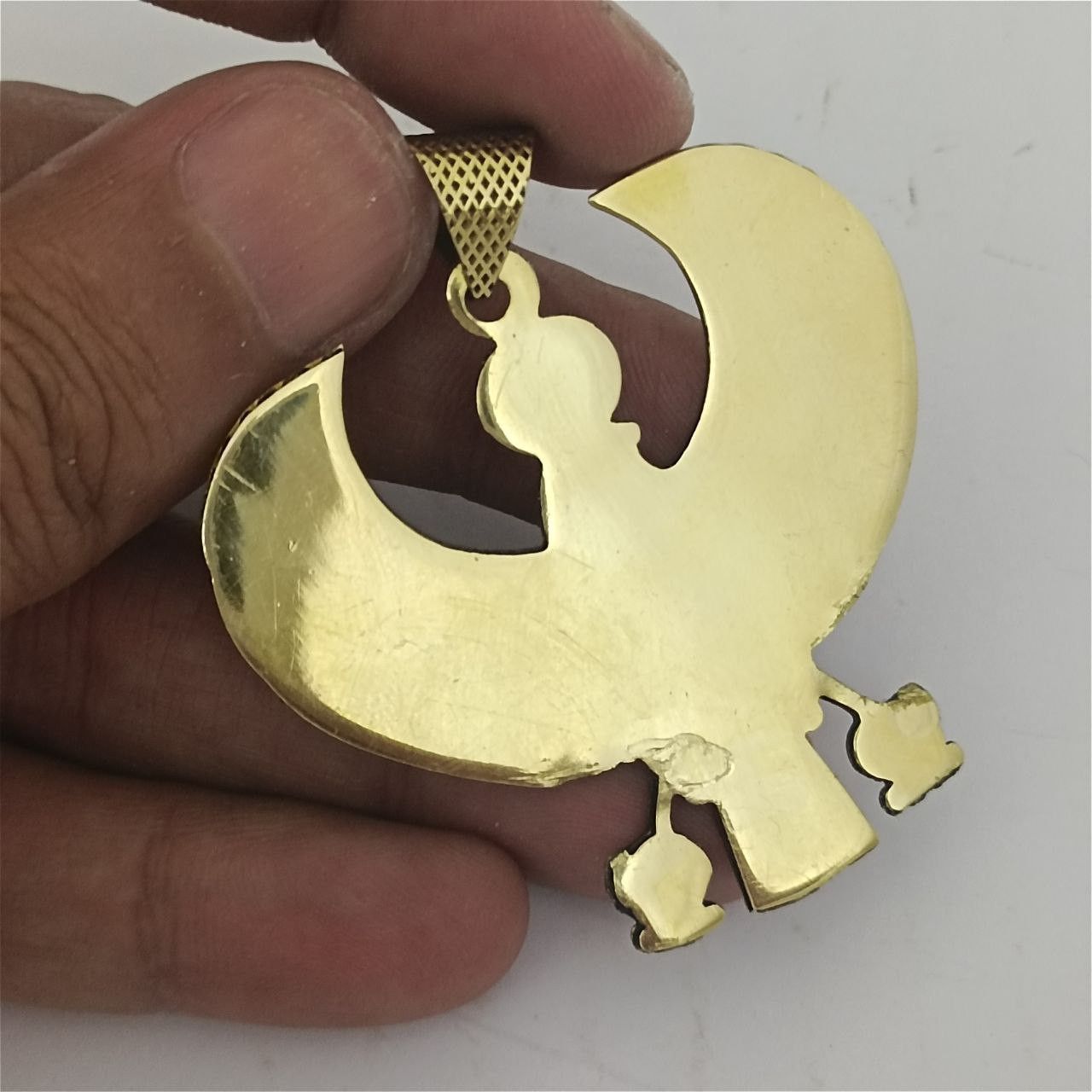 Other Handmade Pharaonic Horus Falcon Pendant Egyptian Copper Size ONE SIZE - 4 Thumbnail
