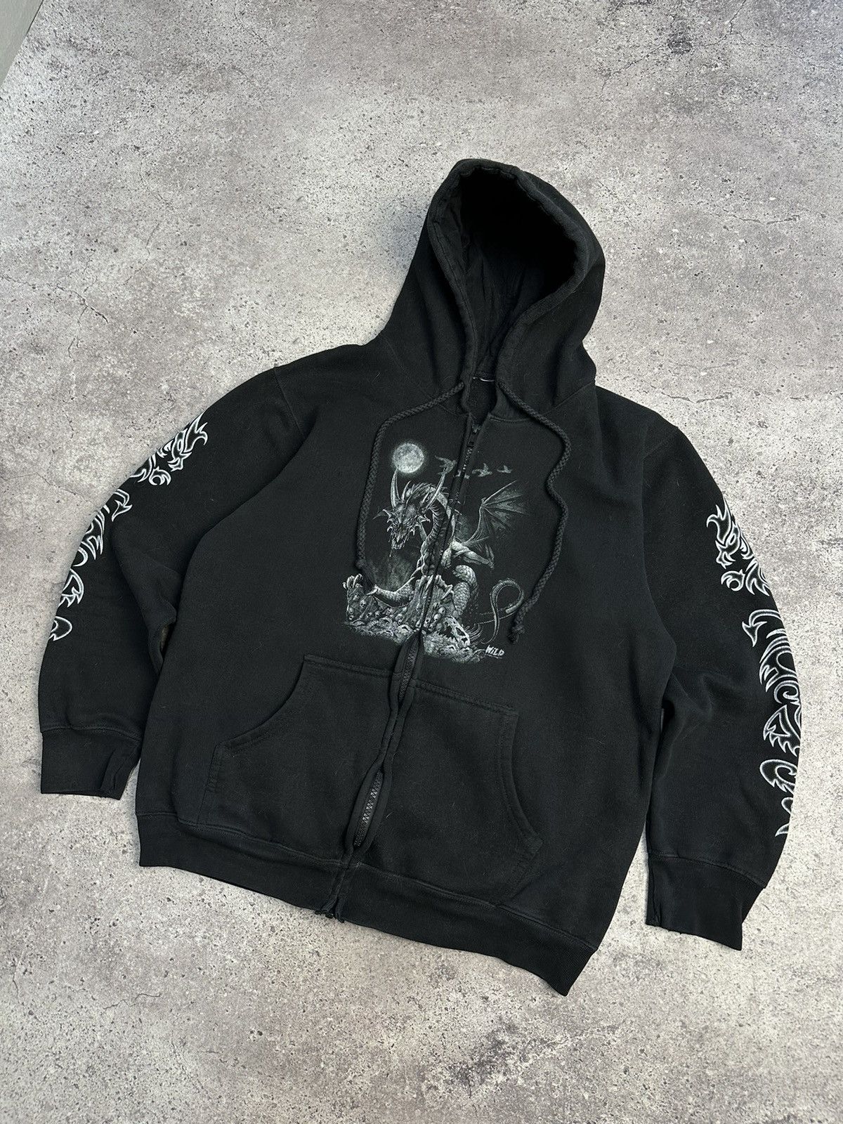 Ed Hardy Vintage Wild Distressed Hoodie Y2K Ed Hardy Style Punk Size US S / EU 44-46 / 1 - 3 Thumbnail