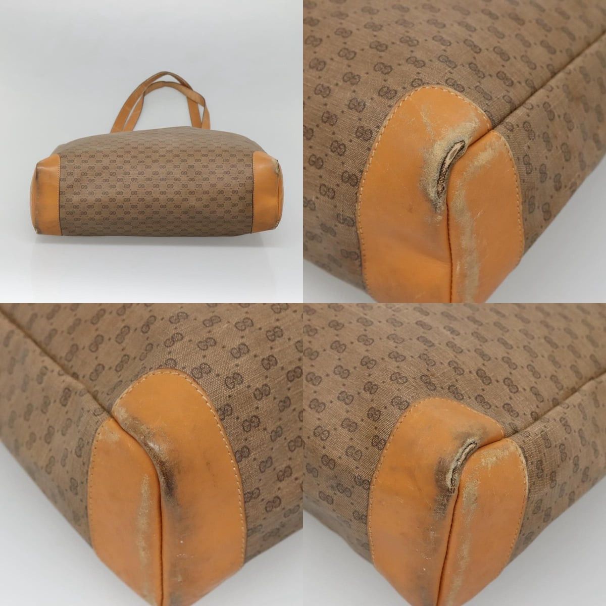 Gucci GUCCI Micro GG Canvas Tote Bag Pvc Beige Gold 002 123 002 Size ONE SIZE - 10 Thumbnail