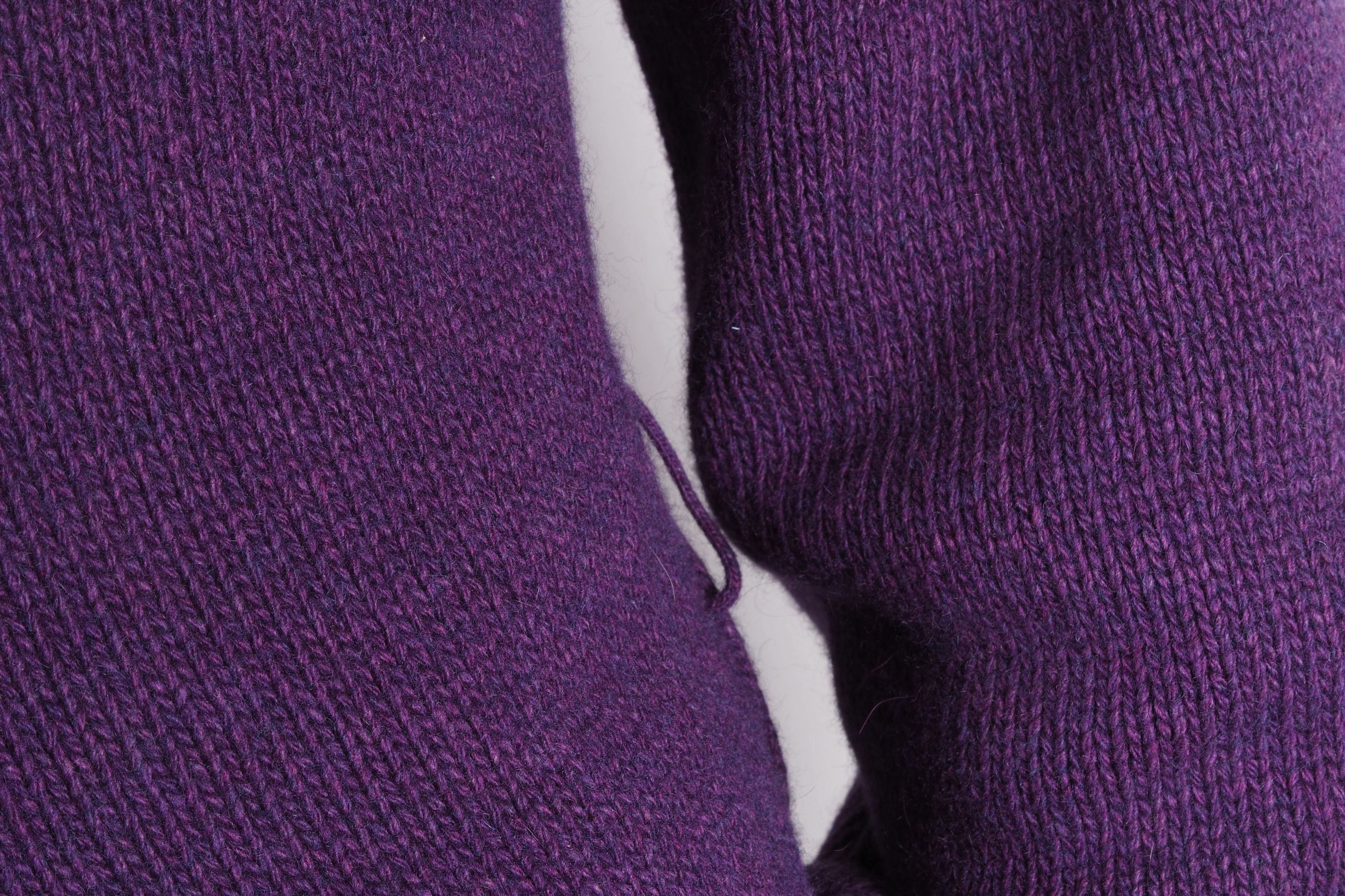 Roberto Cavalli Roberto Cavalli Vintage Purple Fur Knit Sweater Cardigan Size M / US 6-8 / IT 42-44 - 4 Thumbnail
