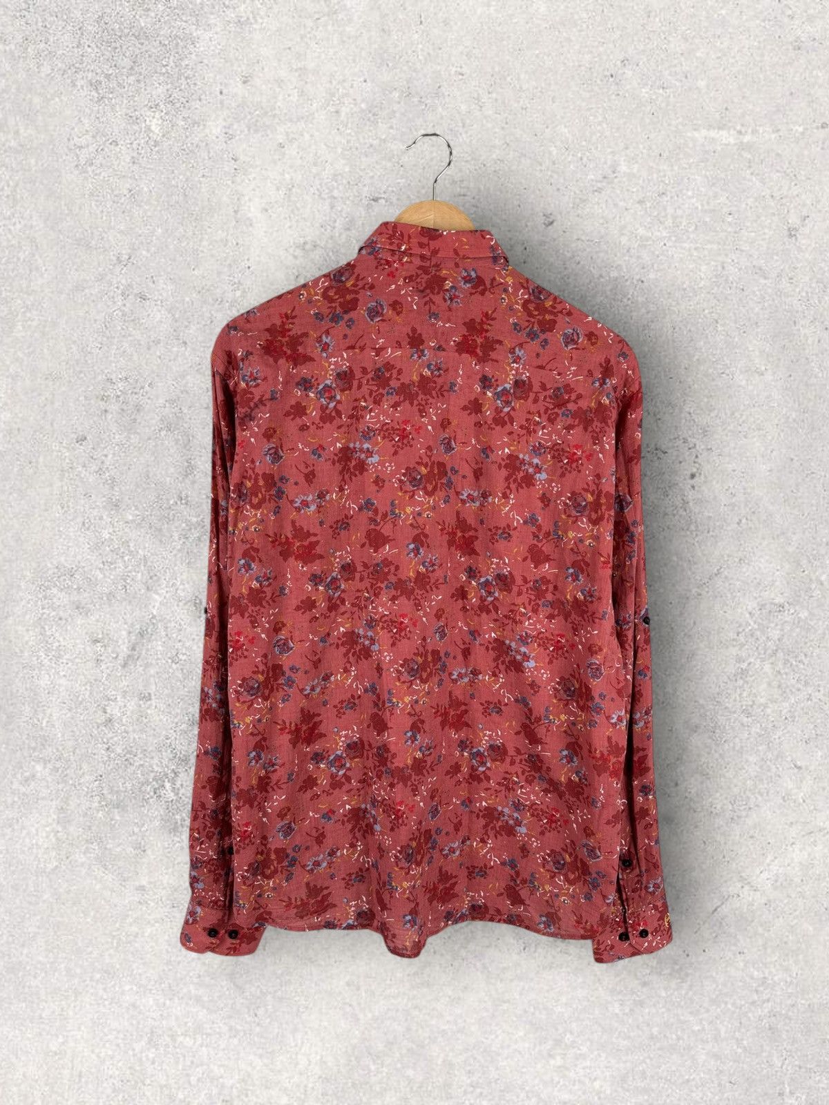 Just Cavalli Just Cavalli Flowers Print Shirt Button Up Size US XL / EU 56 / 4 - 2 Thumbnail