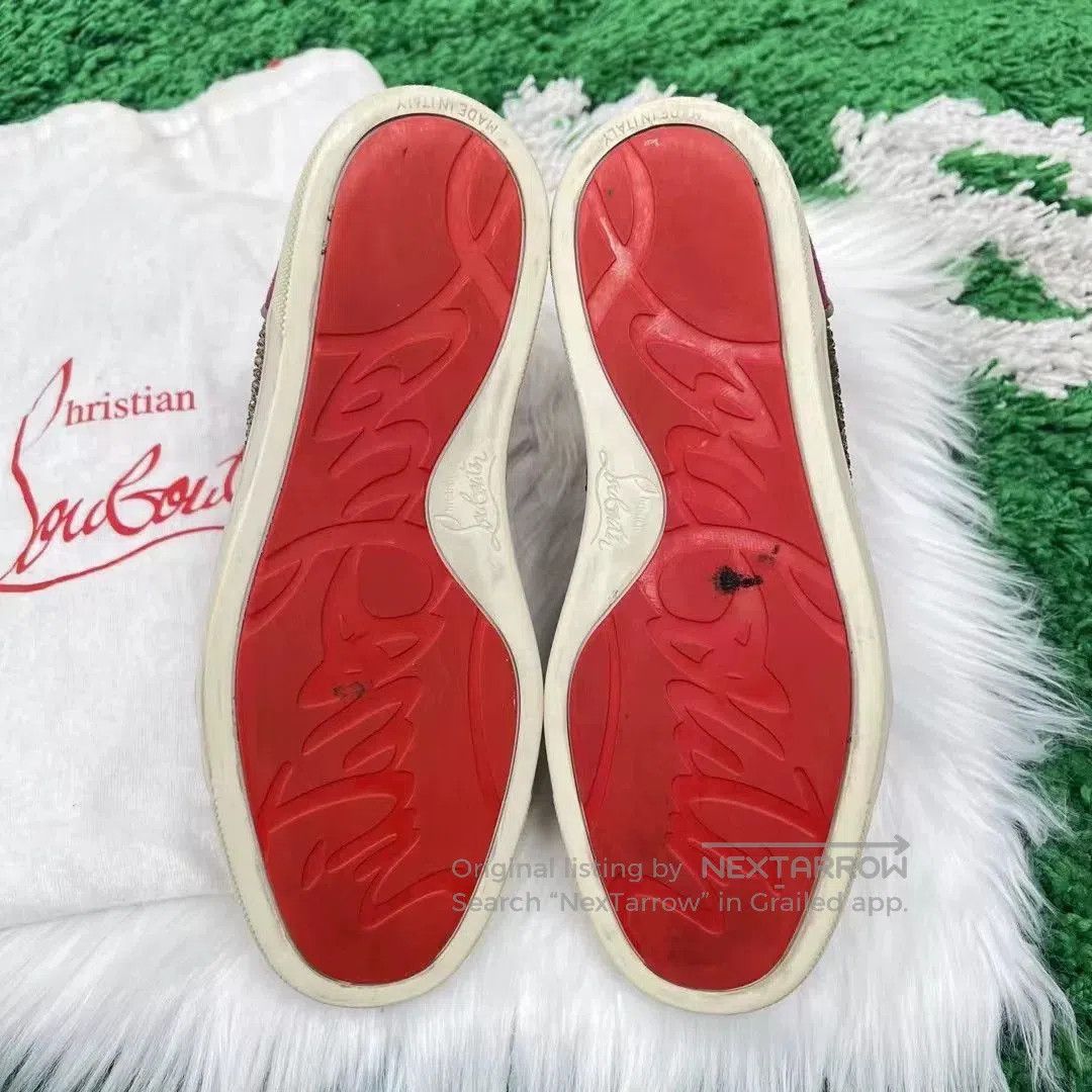 Christian Louboutin Christian Louboutin Suede Purple Diamond Sneakers. Size US 6 / IT 36 - 5 Thumbnail