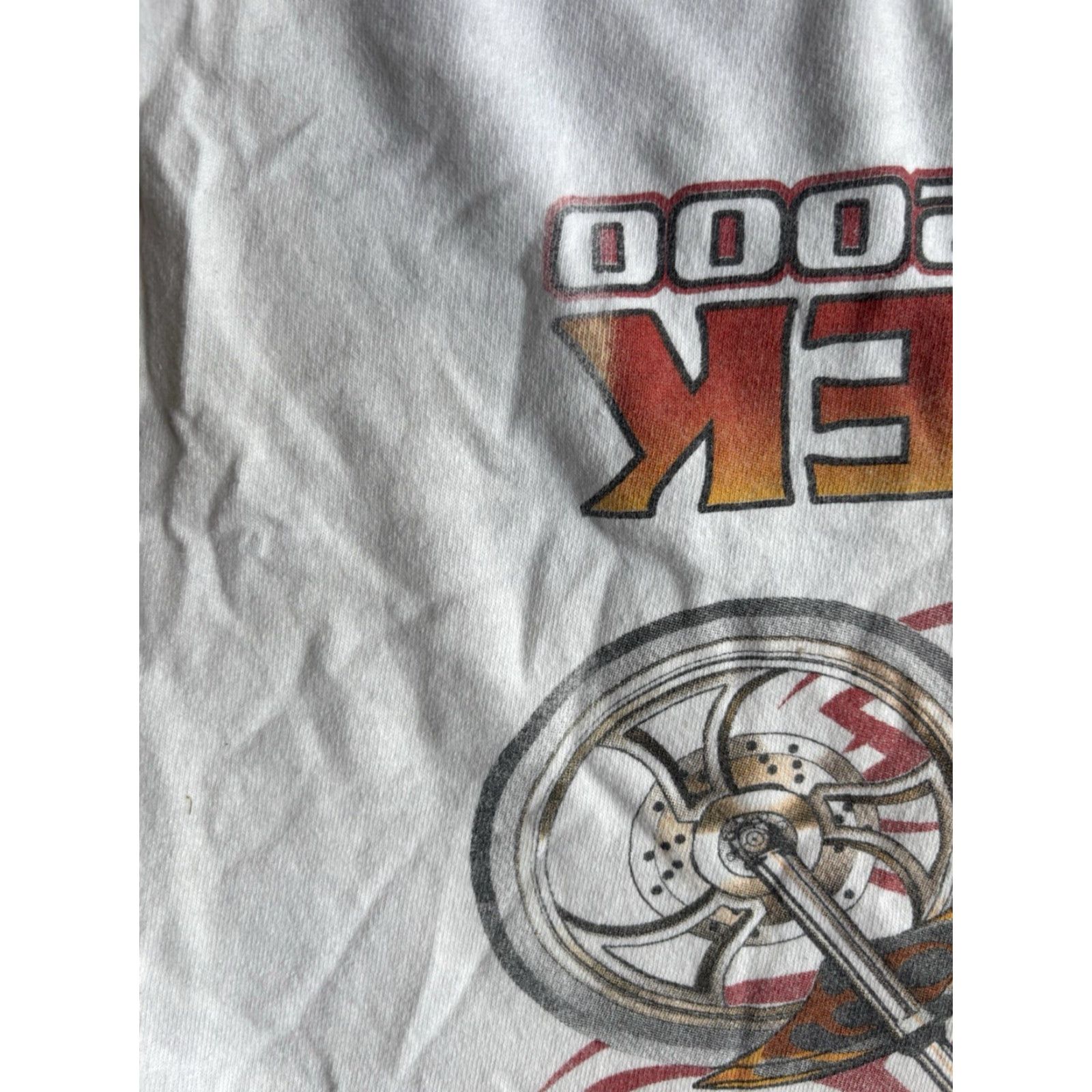 Vintage VINTAGE Bad Boy Bad Toys Bike Week 2000 Sturgis T-Shirt Shirt Medium Biker Mens White Cotton Crew Neck Short Sleeve Size US L / EU 52-54 / 3 - 4 Thumbnail