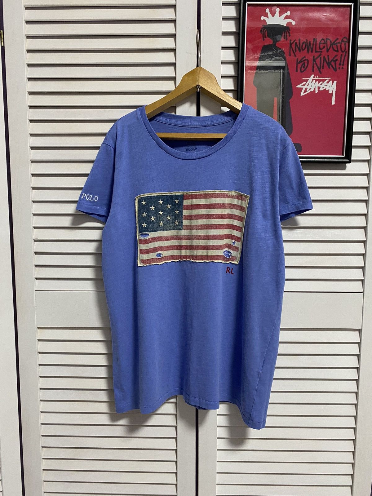Polo Ralph Lauren × Vintage T-Shirt Polo Ralph Lauren USA Flag New Condition Size M / US 6-8 / IT 42-44 - 1 Thumbnail