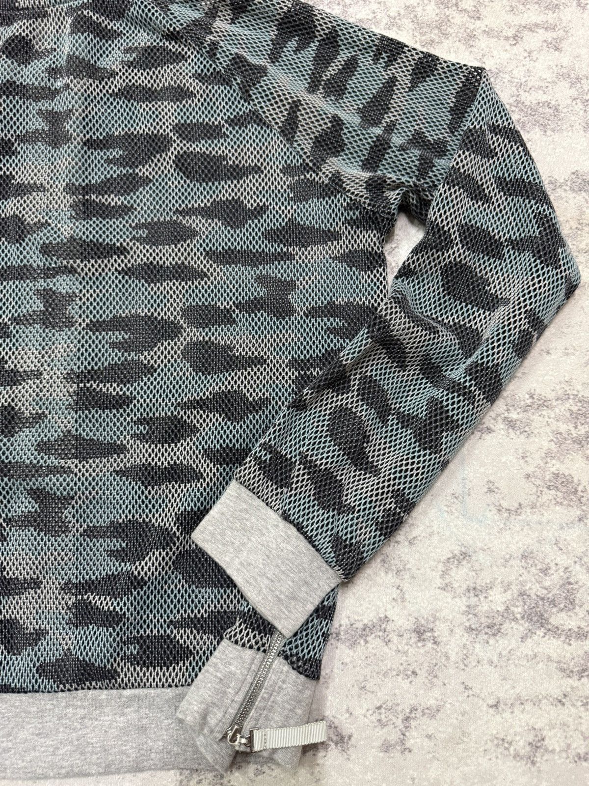 Balmain Balmain Paris Ishikawa Design Camo Hoodie Zip Up Sweater Size S / US 4 / IT 40 - 16 Thumbnail