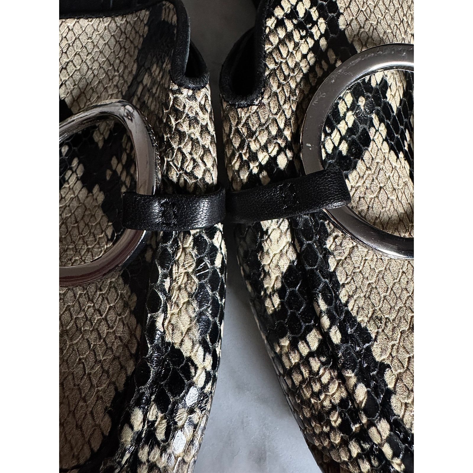 Other Sigerson Morrison Lanthe Snake-Print Loafers Size US 5.5 / IT 35.5 - 2 Thumbnail