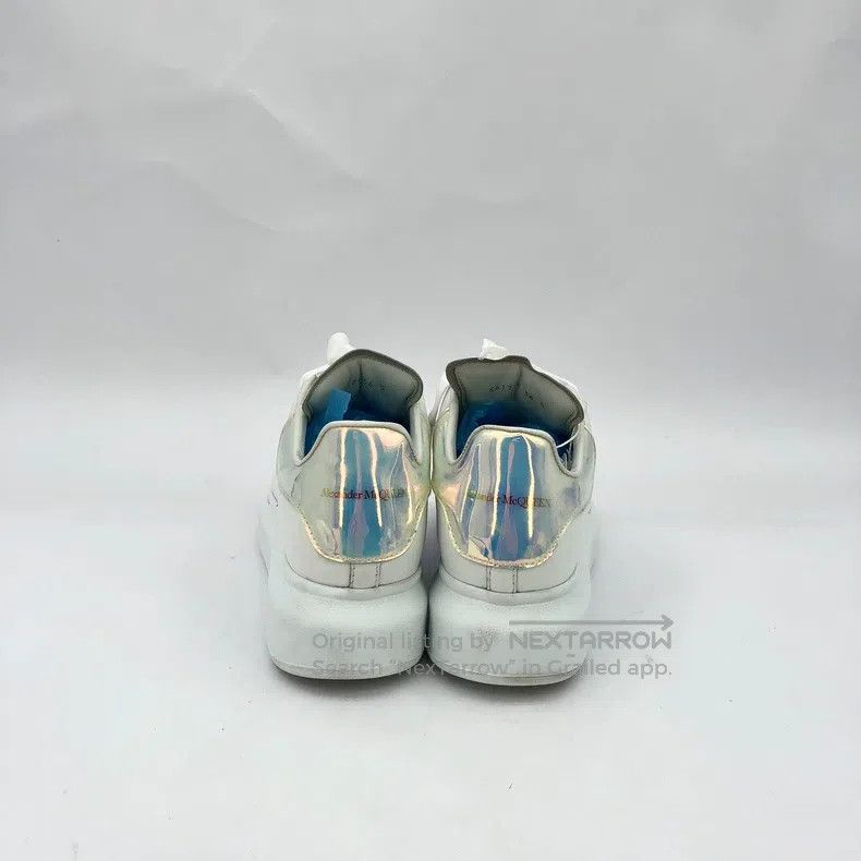 Alexander McQueen Alexander Mcqueen White laser shoetail lace thick-soled ca Size US 5.5 / IT 35.5 - 4 Thumbnail