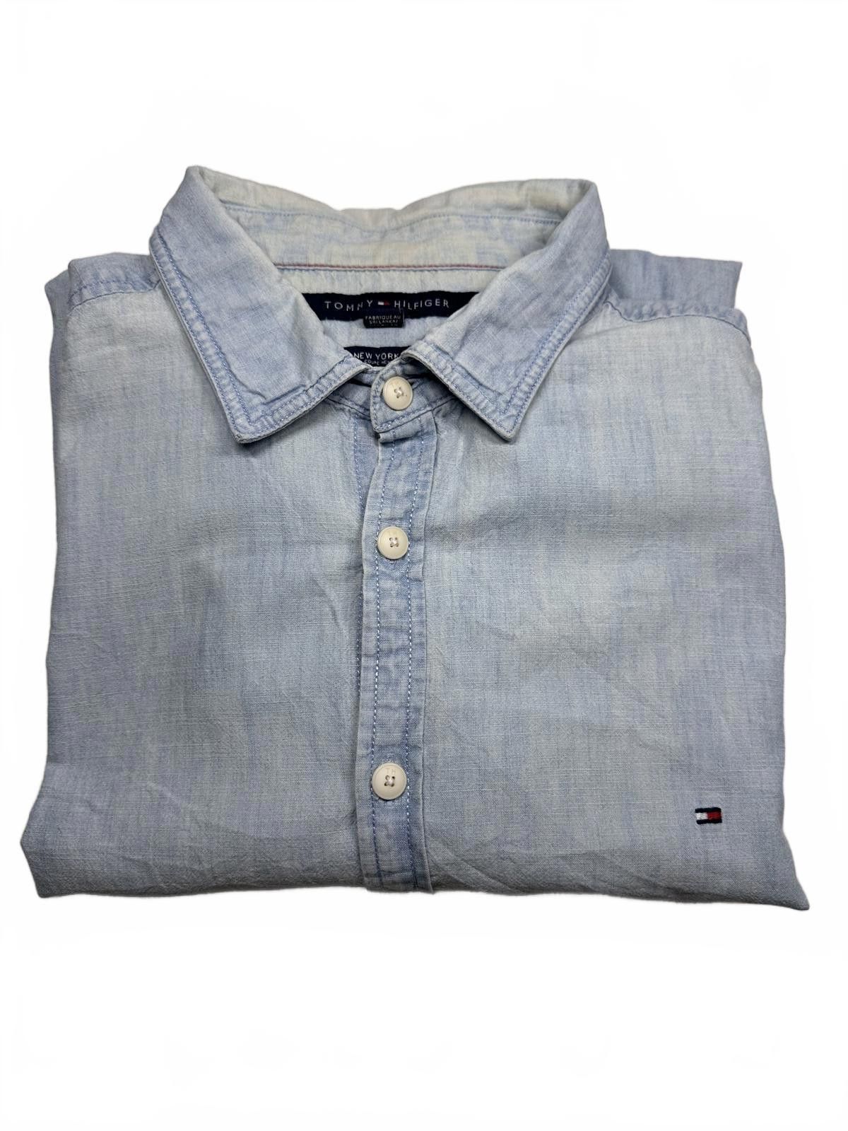 Tommy Hilfiger Tommy Hilfiger Light Blue Button-Down Shirt Size US XXL / EU 58 / 5 - 6 Thumbnail