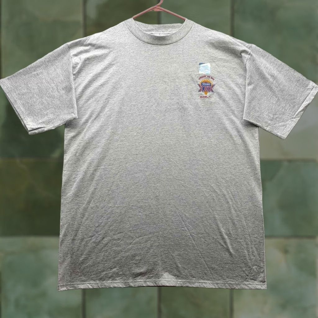 X-LARGE Antigua Superbowl 29 XXIX T-Shirt Mens XL X-Large 1995 Miami USA Made Gray NWOT Size US XL / EU 56 / 4 - 1 Thumbnail