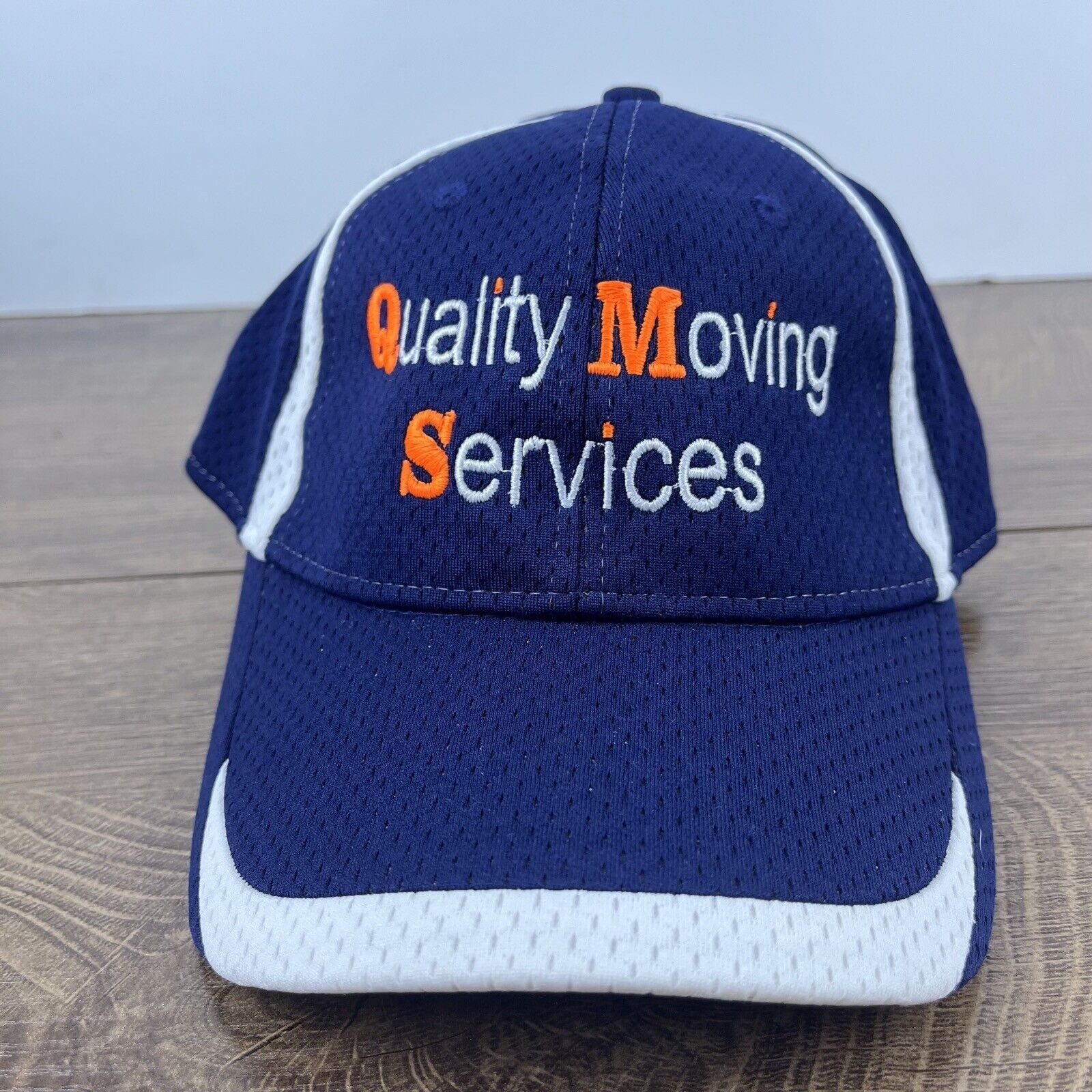 Other QMS Hat Quality Moving Services Hat Blue Cap Adjustable Blue Size ONE SIZE - 2 Thumbnail