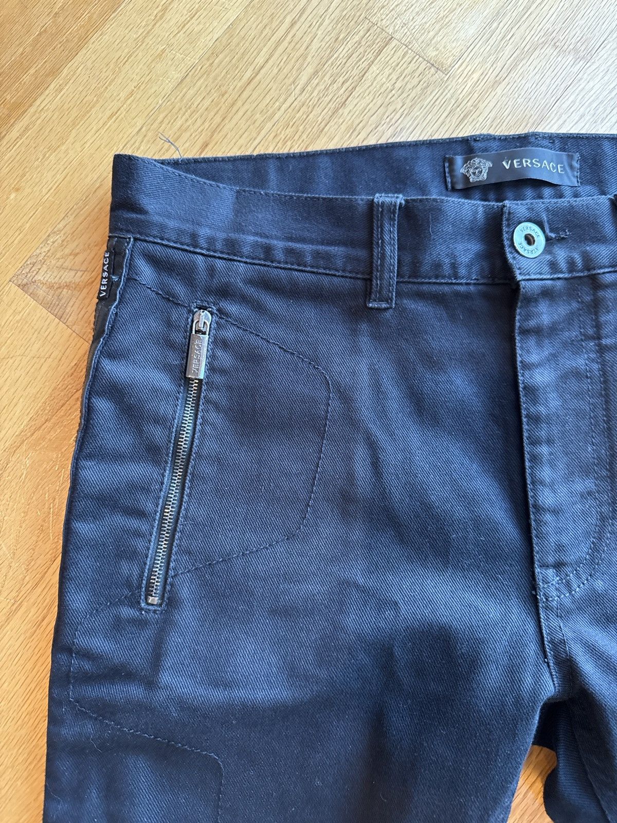 Versace Versace Black Slim Denim Size US 32 / EU 48 - 4 Thumbnail