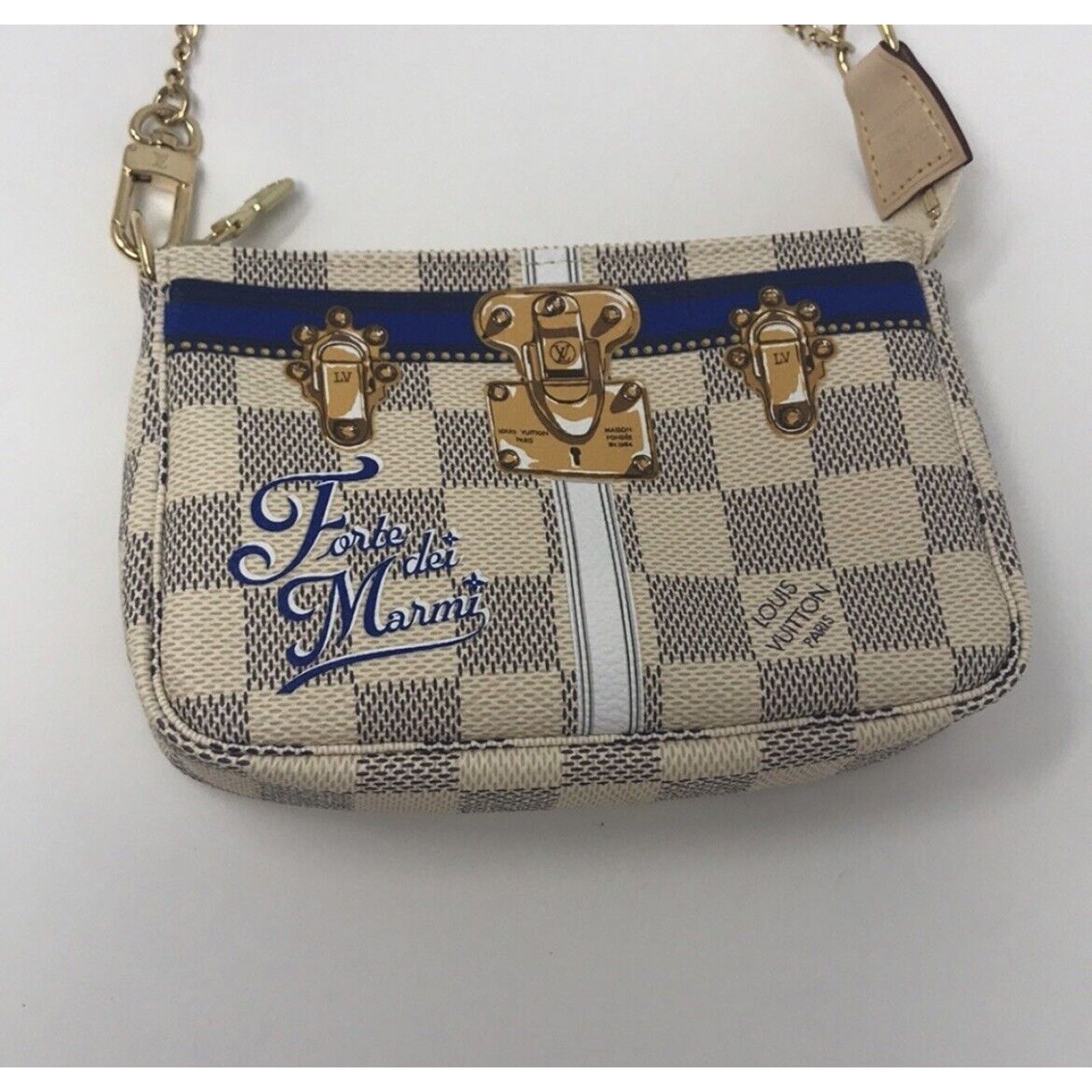 Louis Vuitton MINI POCHETTE LOUIS VUITTON FORTE DE MARMI LIMITED ED AZUR Size ONE SIZE - 5 Thumbnail