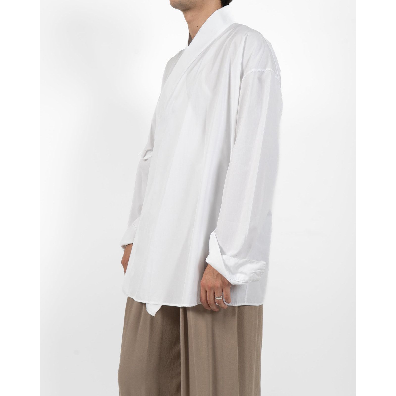Haider Ackermann SS15 Oversized Kimono Shirt in White Cotton Size US M / EU 48-50 / 2 - 3 Thumbnail