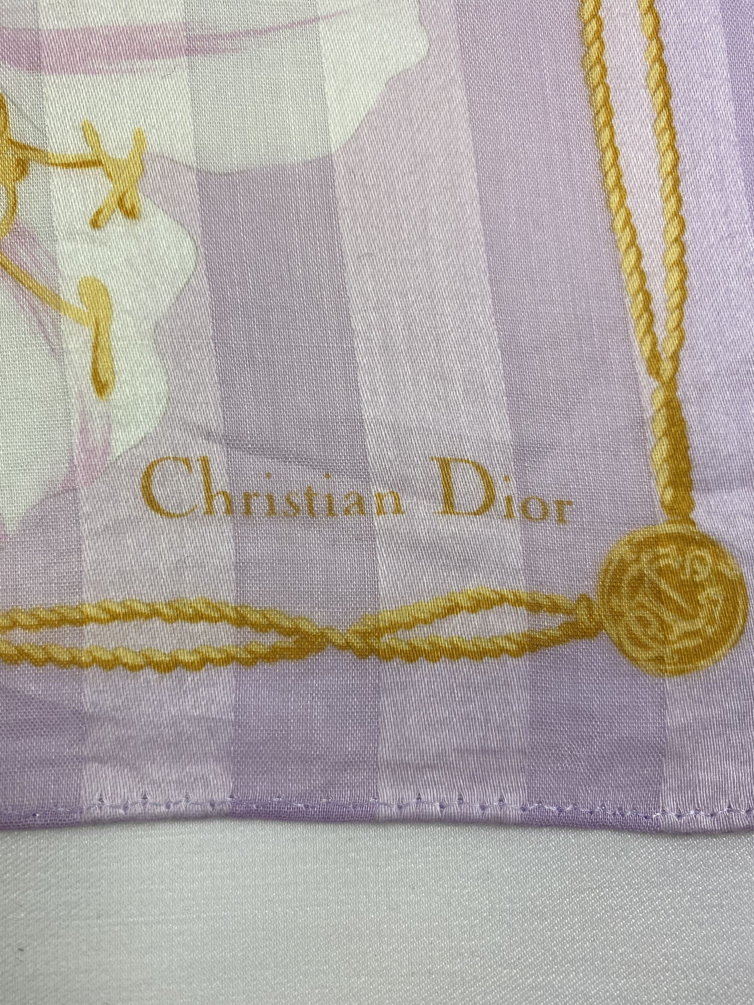 Vintage Christian Dior Handkerchief / Bandana / Neckerchief Size ONE SIZE - 5 Thumbnail