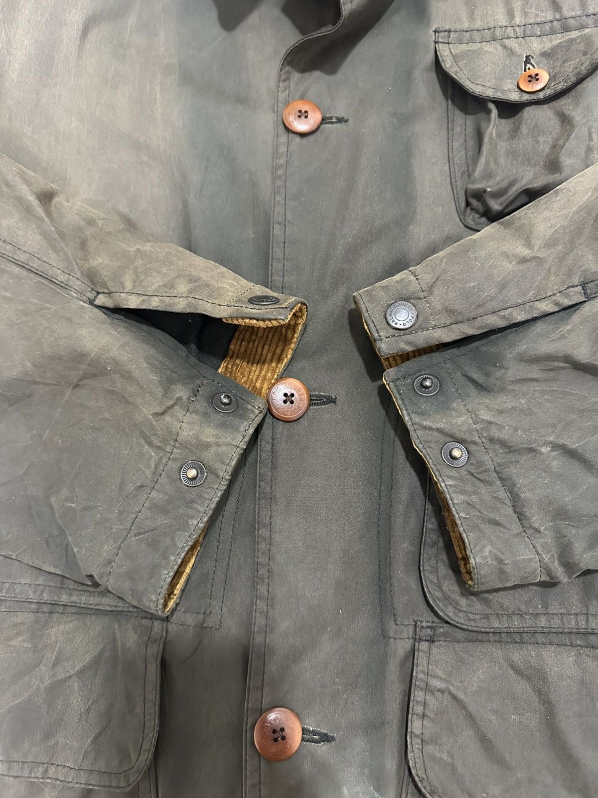 Polo Ralph Lauren Vintage Polo Ralph Lauren Hunting Jacket Waxed Cotton Size US M / EU 48-50 / 2 - 9 Thumbnail