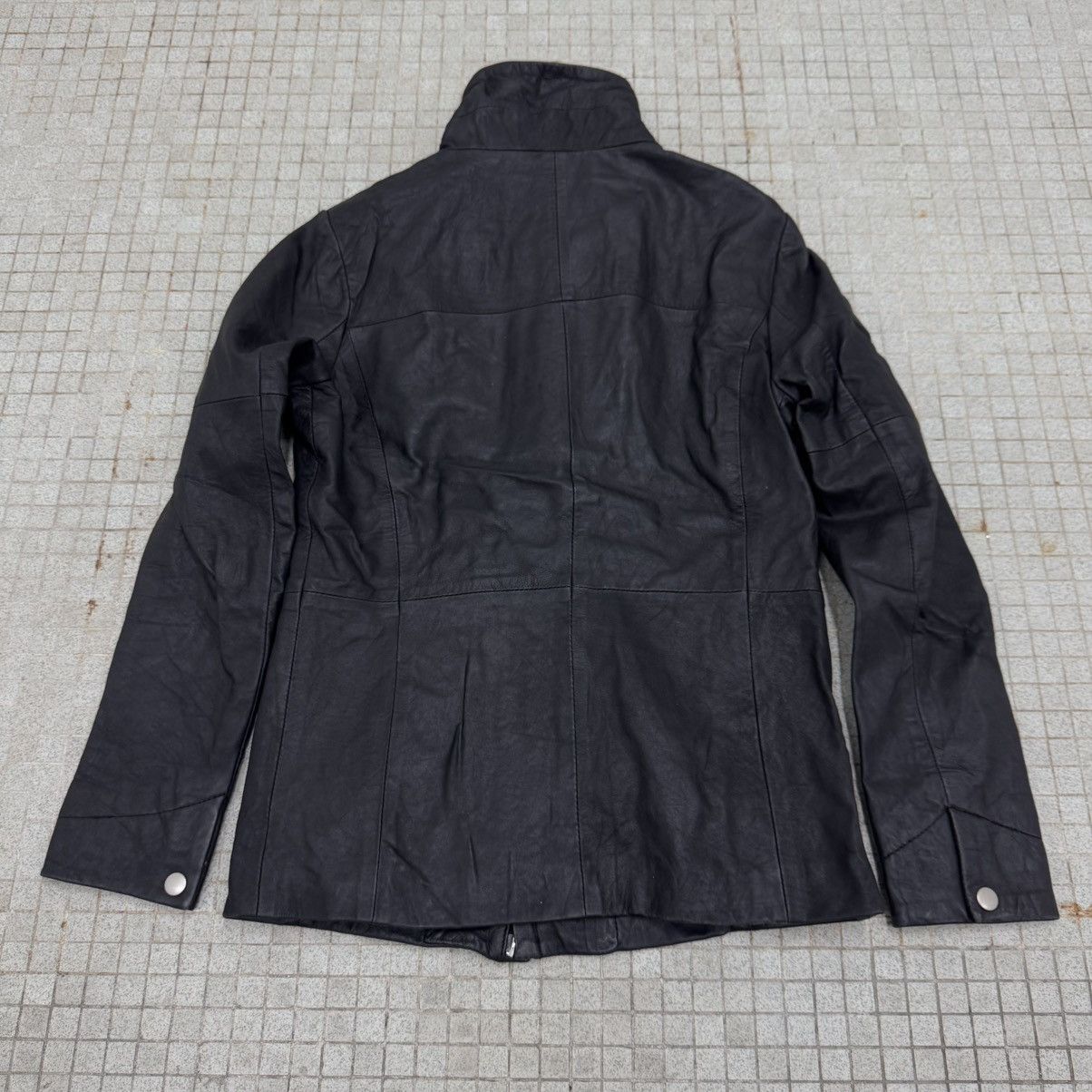 Ekam 2000s No ID High Neck Sheepskin Biker Leather Jacket Size US S / EU 44-46 / 1 - 10 Thumbnail