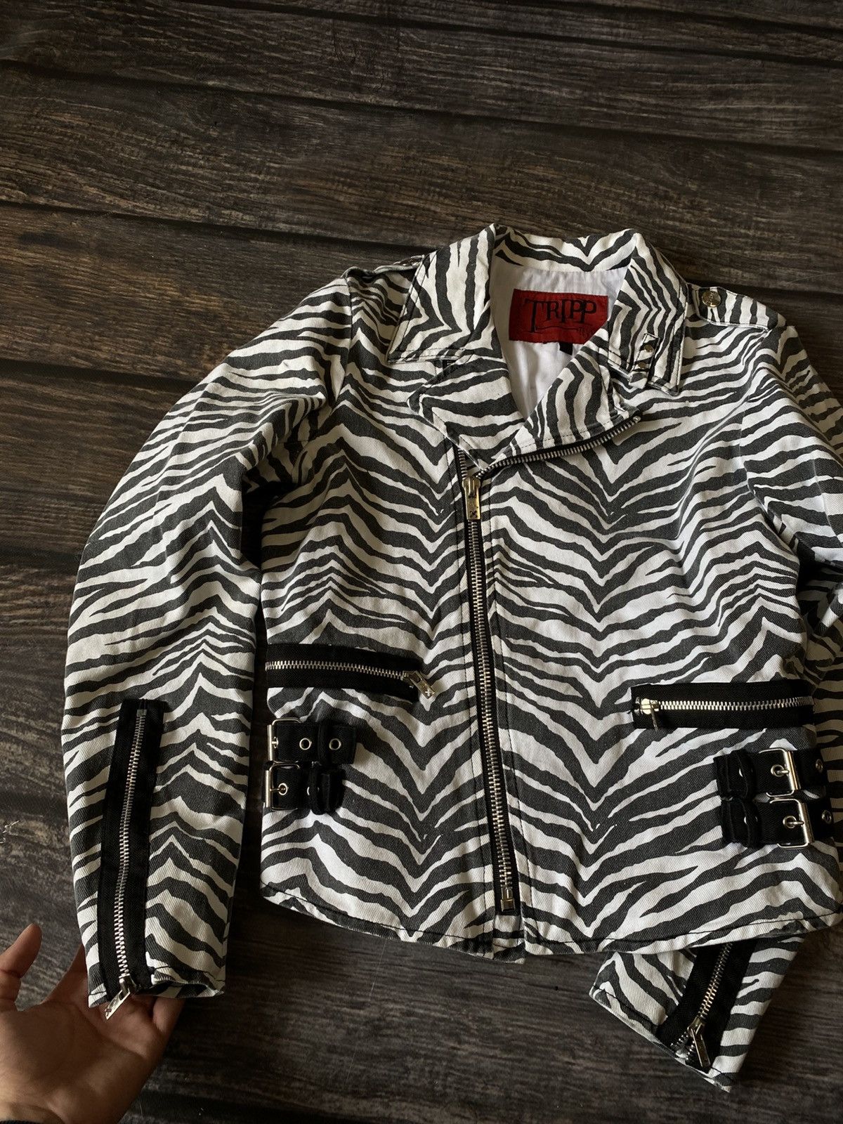 Tripp NYC TRIPP NYC avant garde denim jacket USA Size L / US 10 / IT 46 - 3 Thumbnail