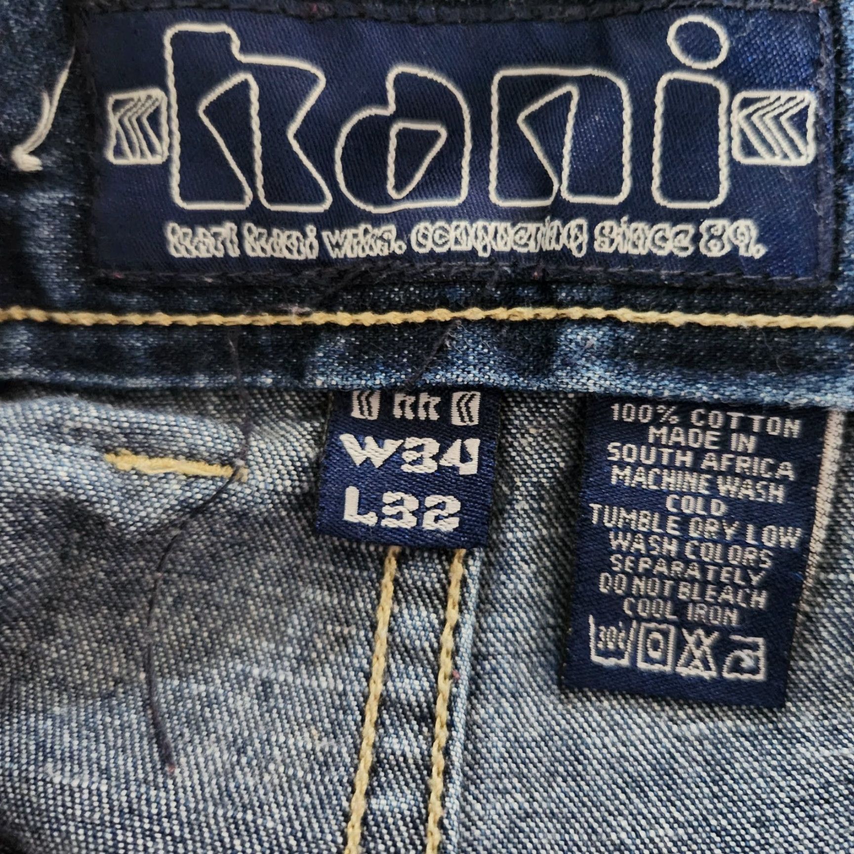 Karl Kani VINTAGE Karl Kani Jeans Men 34x32 Hip Hop Baggy Wide-Leg 5-Pocket Denim Blue Size US 34 / EU 50 - 5 Thumbnail