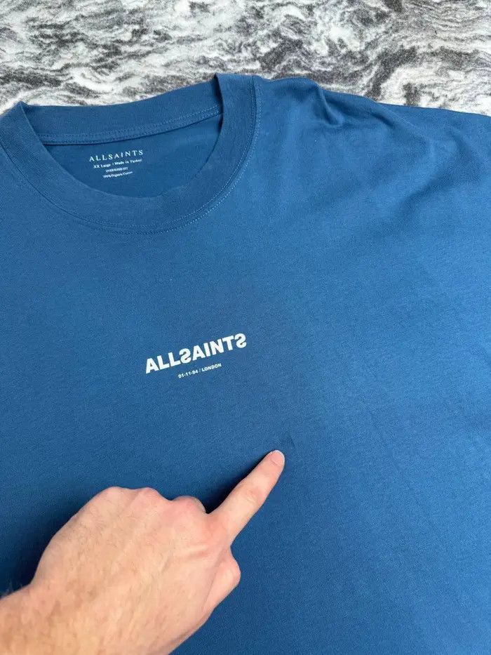 Allsaints Allsaints Subverse Oversized Fit Center Logo T-Shirt Size US XXL / EU 58 / 5 - 3 Thumbnail