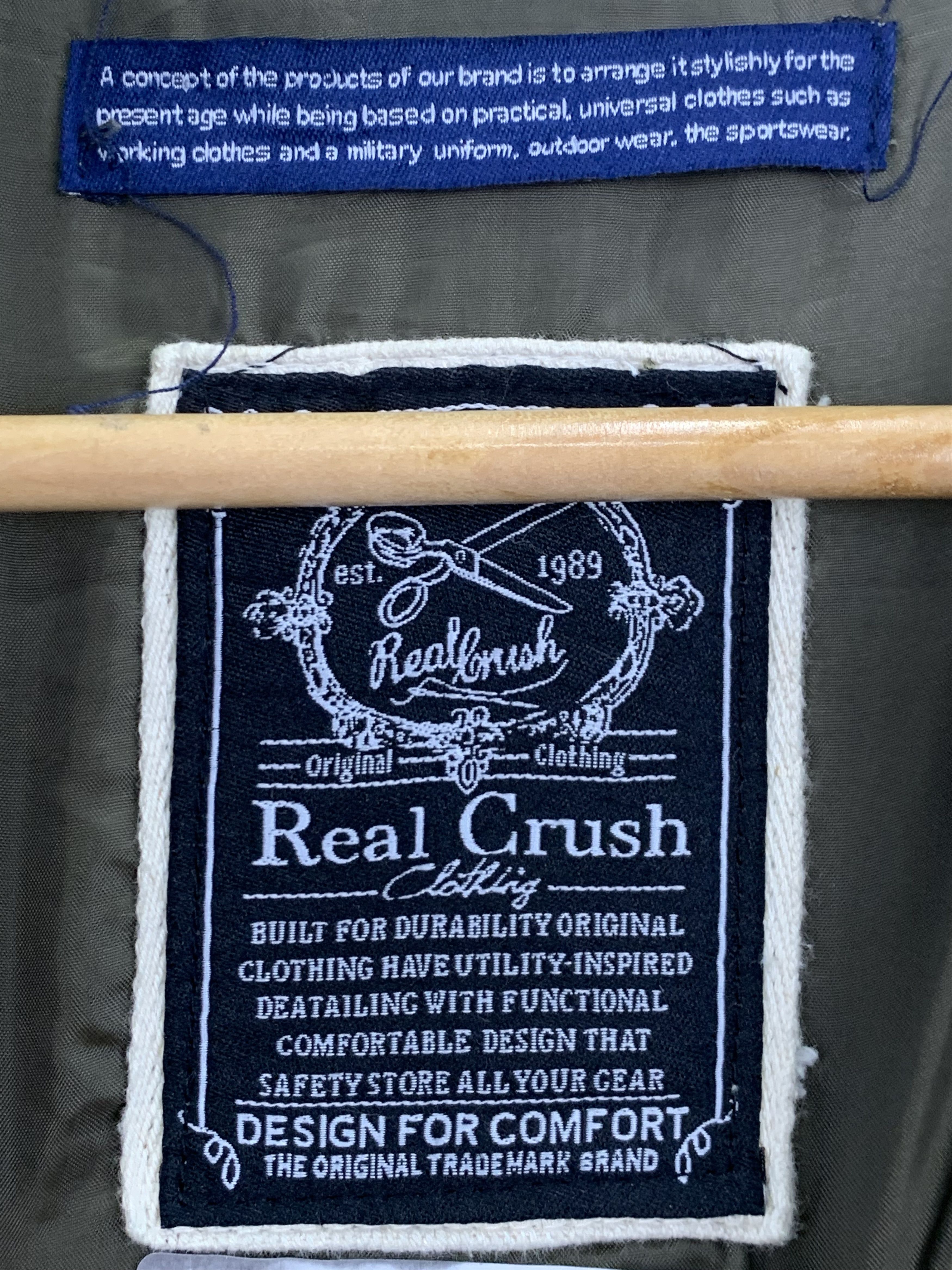 Vintage Vintage Real Crush Military Denim Jacket Patches J0905 Size US M / EU 48-50 / 2 - 5 Thumbnail
