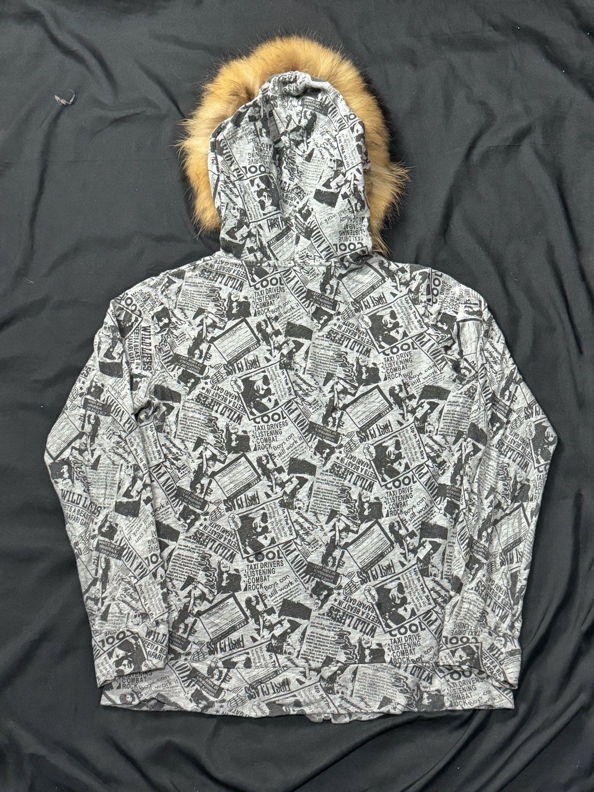 If Six Was Nine × Japanese Brand × Le Grande Bleu (L.G.B.) Fur hoodie poem full art ifsix lgb style Size US M / EU 48-50 / 2 - 2 Thumbnail