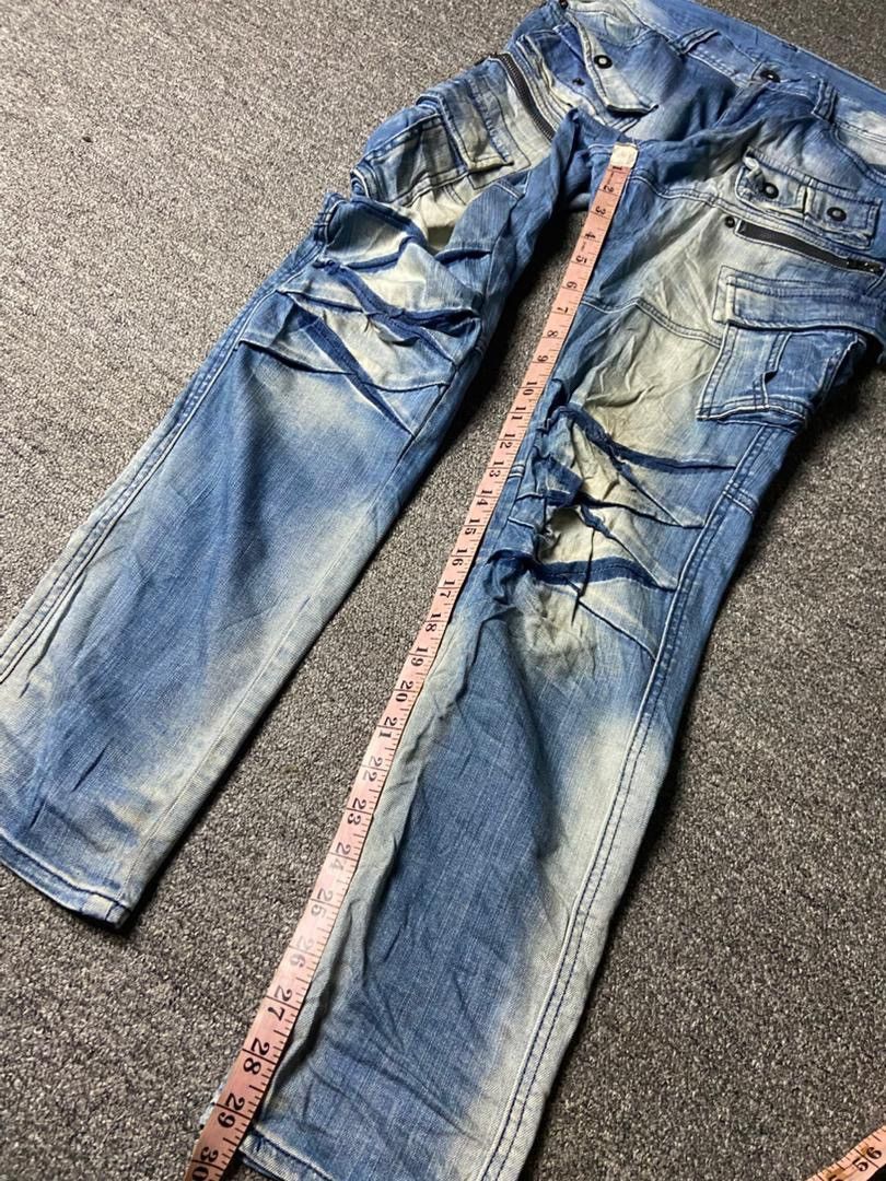 Japanese Brand Voguish Japanese Brand Cargo Denim Pants (155) Size US 32 / EU 48 - 6 Thumbnail