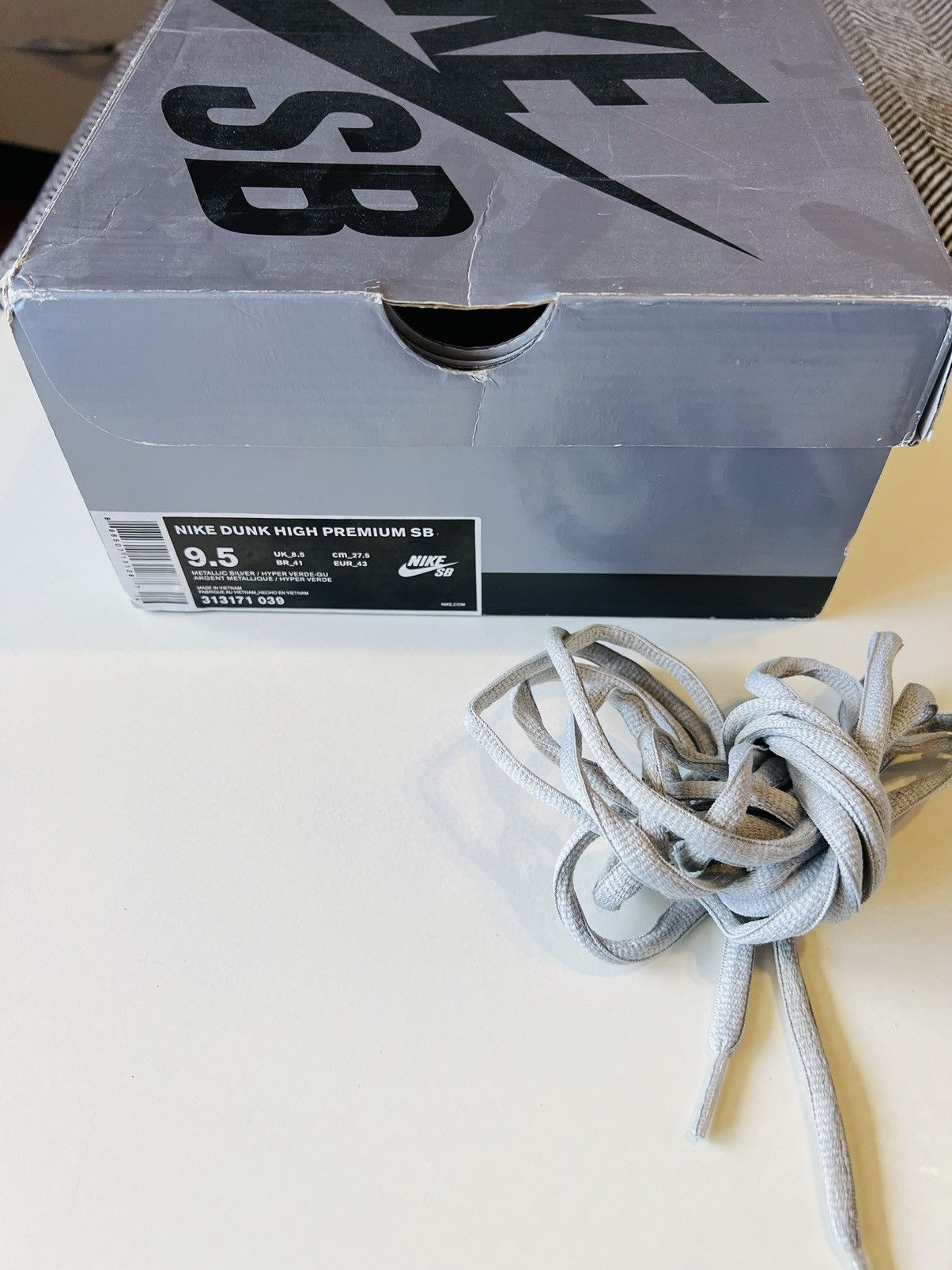 Nike Nike SB Dunk High Silver Box Size US 9.5 / EU 42-43 - 9 Thumbnail