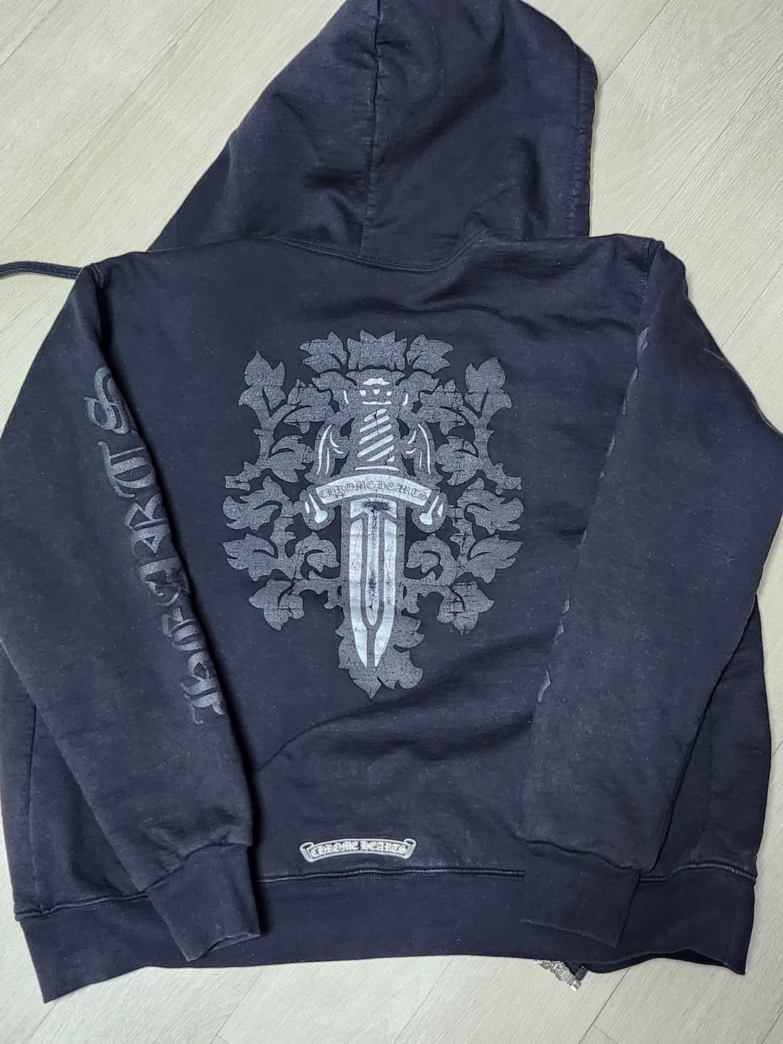 Chrome Hearts Chrome Heart Dagger Red Hoodie Zip | Grailed