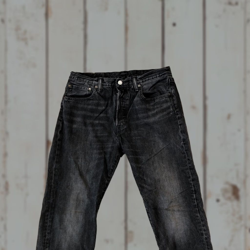 Levi's Levi's 501 Jeans Mens 32x31 Black Charcoal Wash Straight Leg Button Fly Denim Size US 32 / EU 48 - 1 Thumbnail