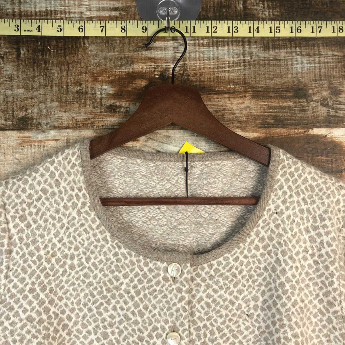 Vintage DL Mouth Valleyo Brown dotted Knitwear #C581 Size M / US 6-8 / IT 42-44 - 4 Thumbnail