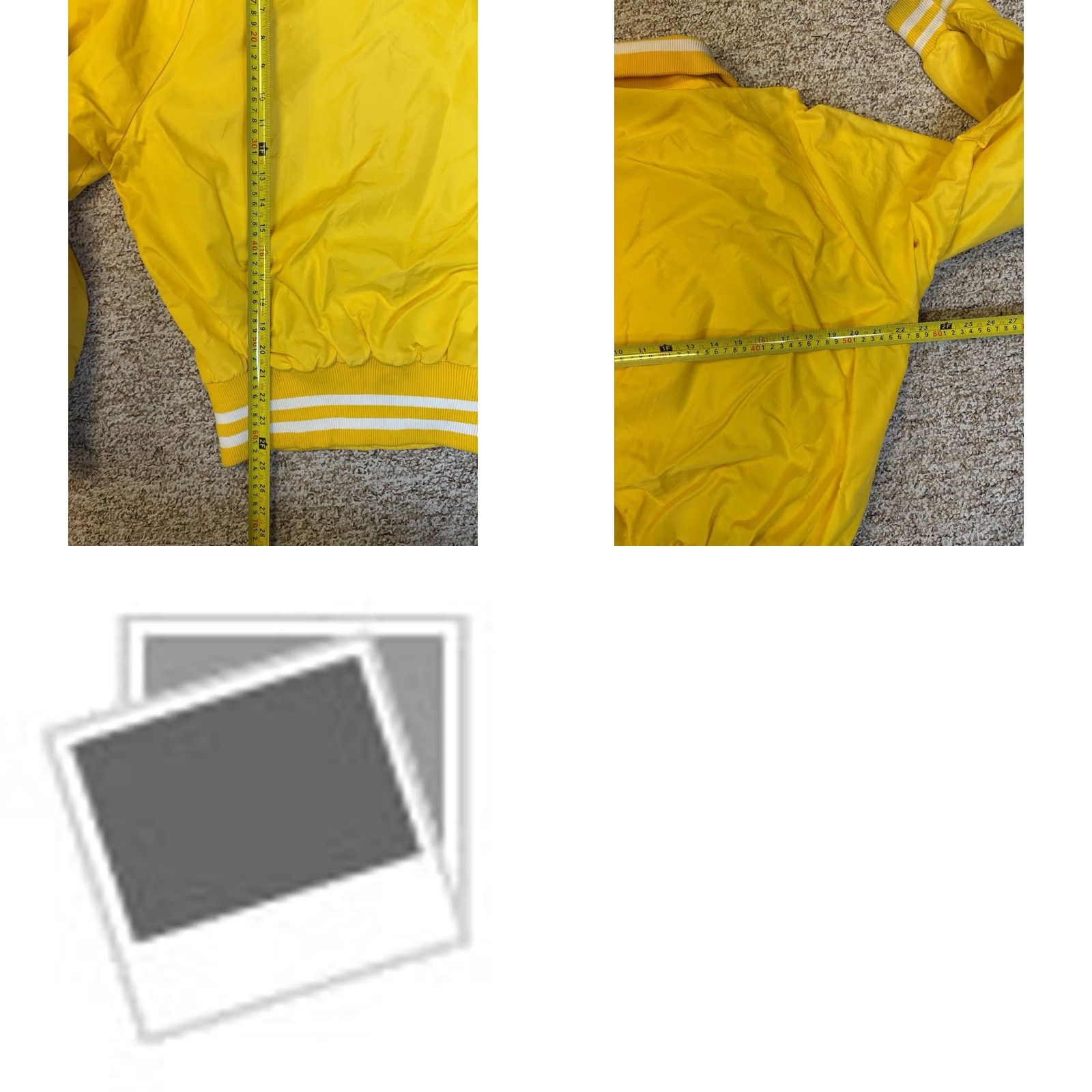 Dunbrooke VTG Dunbrooke Satin Bomber Jacket Yellow Nylon Pla-Jac Greek Life Size M Regular Mens 40-M-42 USA Fraternity Sorority Vintage Bomber Jacket Size US M / EU 48-50 / 2 - 8 Thumbnail