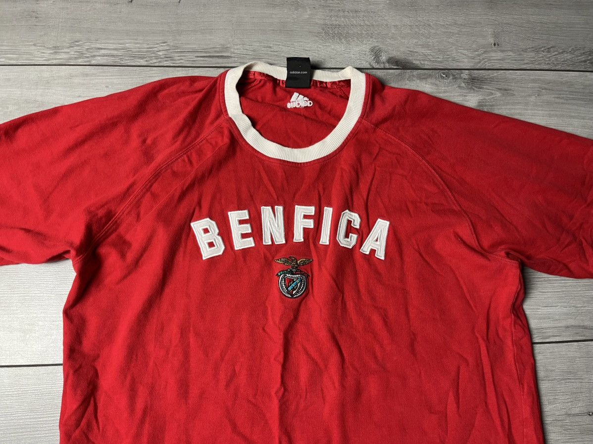 Adidas Adidas Benfica training tshirt 2003/4 vintage size XLarge Size US XL / EU 56 / 4 - 3 Thumbnail