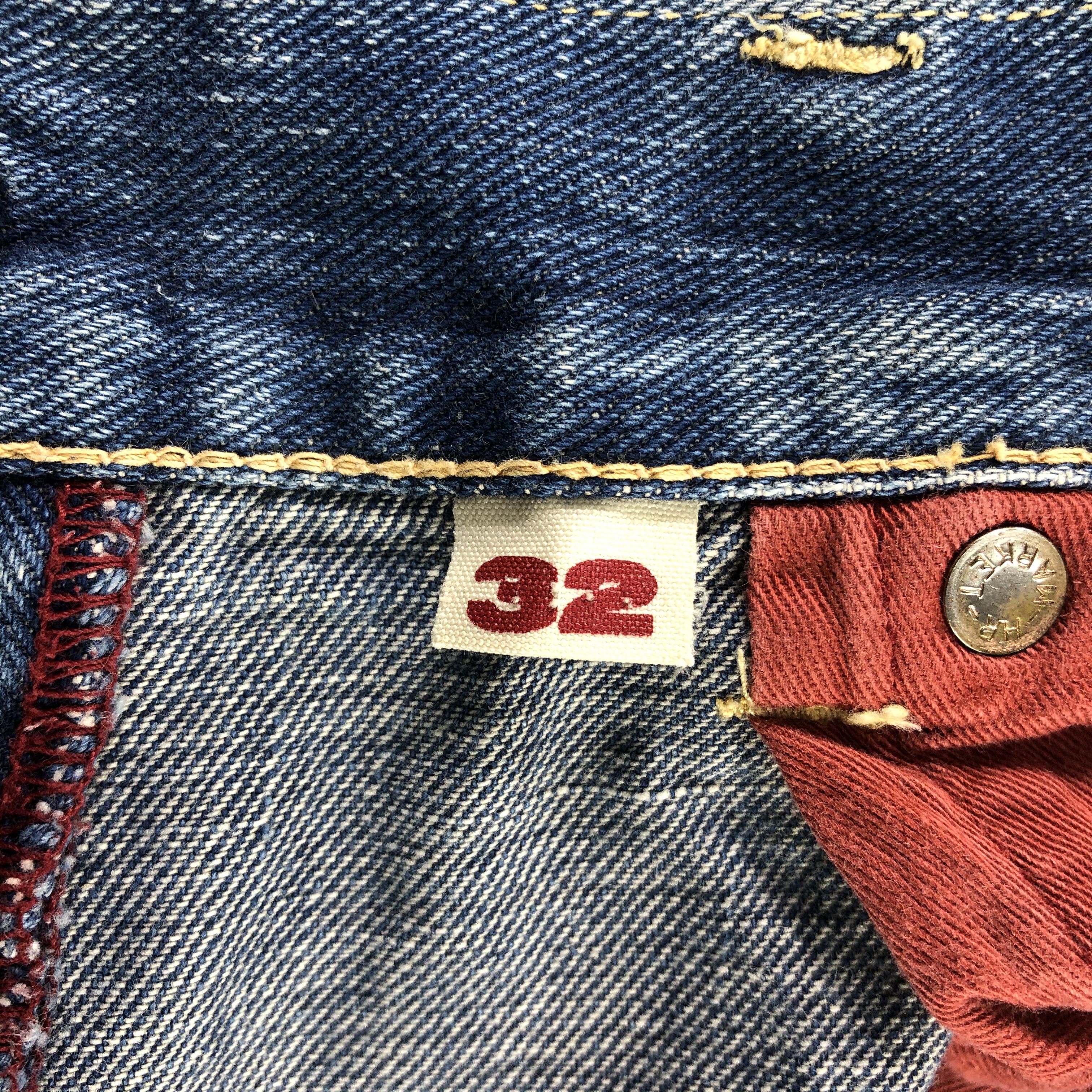 HOLLYWOOD RANCH MARKET Hr Market Redline Jeans Selvedge Denim KJ1267 Size US 32 / EU 48 - 10 Thumbnail