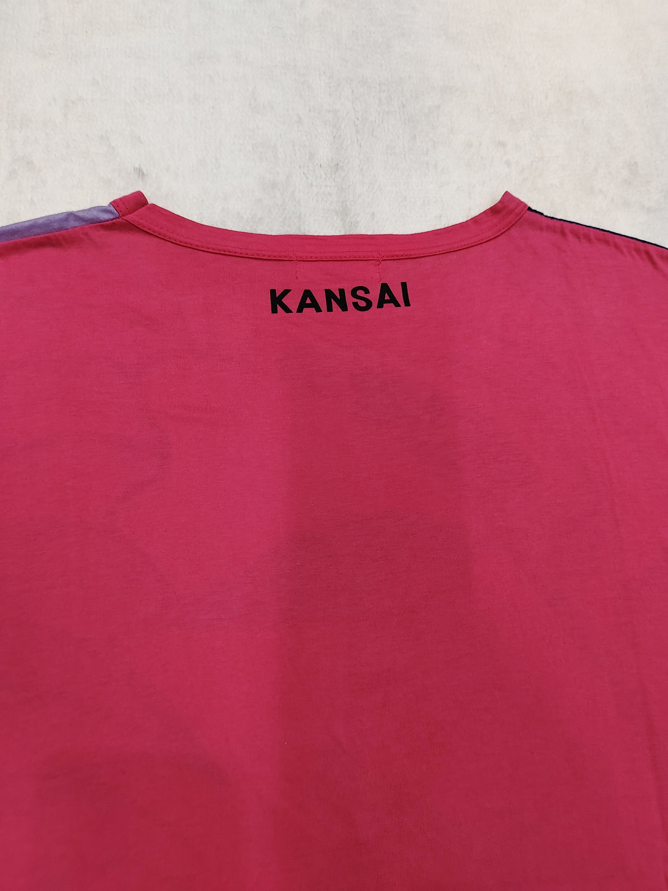 Kansai Yamamoto 90s Kansai- Archived Japanese Abstract Portrait Art Tshirt Size US M / EU 48-50 / 2 - 3 Thumbnail